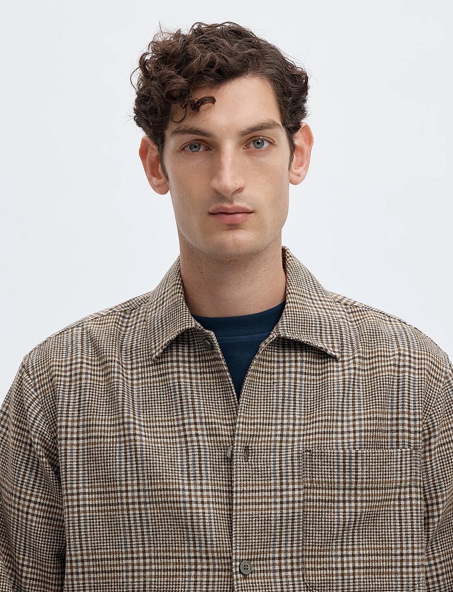 Selected - SLMRLXSVEND WT CHECK WOOL BLEND LIGHT OS - delicioso - 4