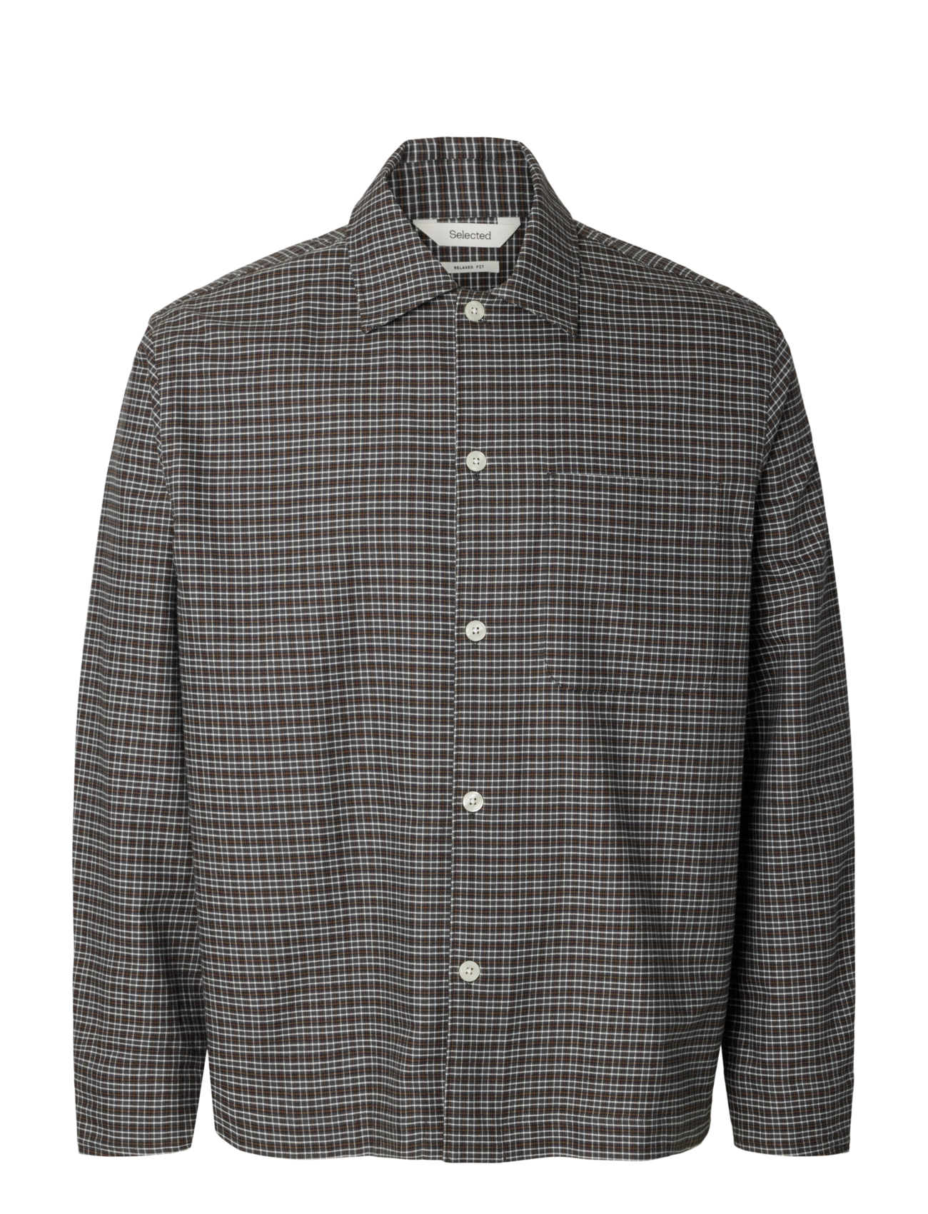 Selected - SLMRLXSVEND RICK BRUSHED OX LIGHT OS - oxfordi särgid - dark shadow - 1