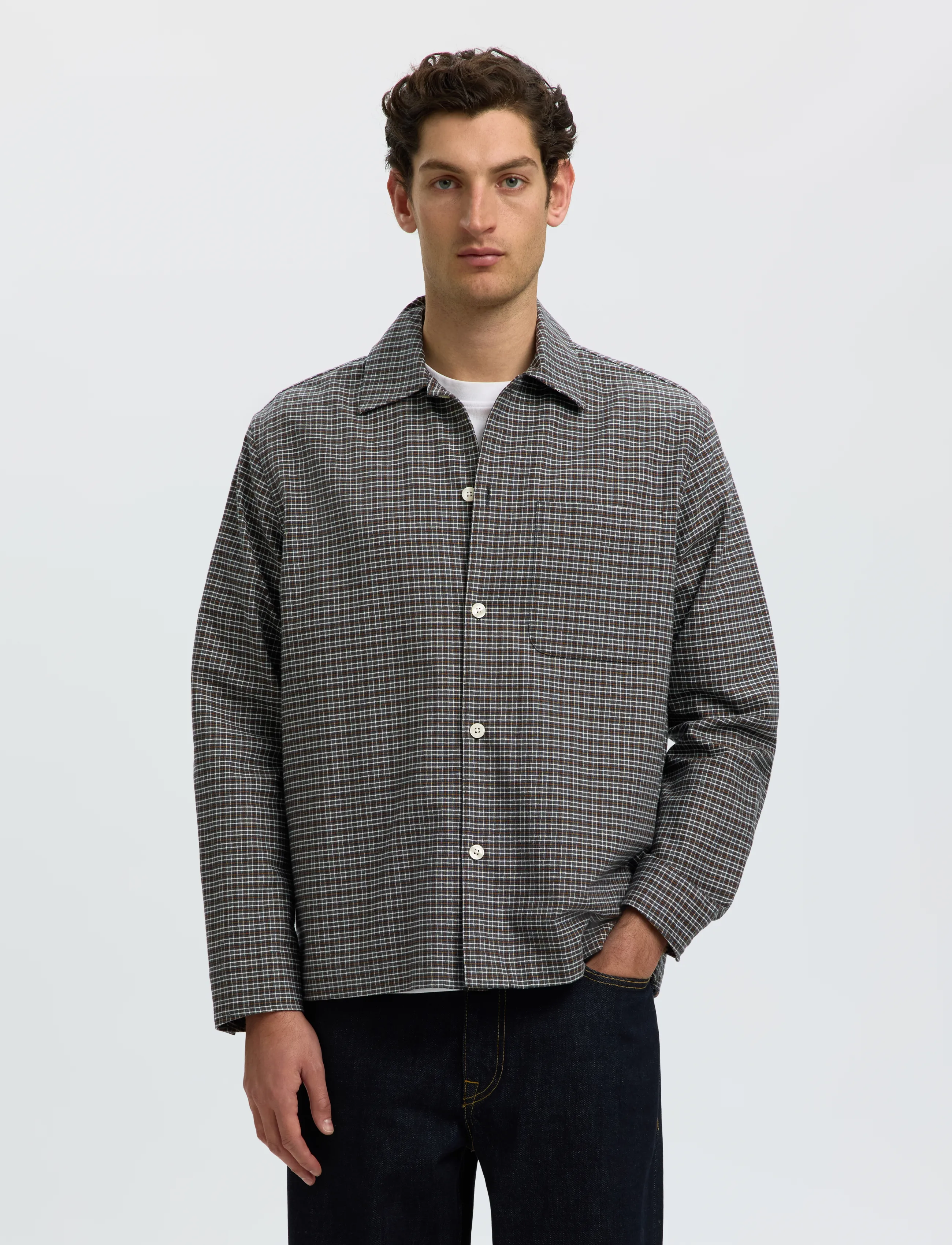 Selected SLMRLXSVEND RICK BRUSHED OX LIGHT OS - Osta olukorra järgi - DARK SHADOW / grey