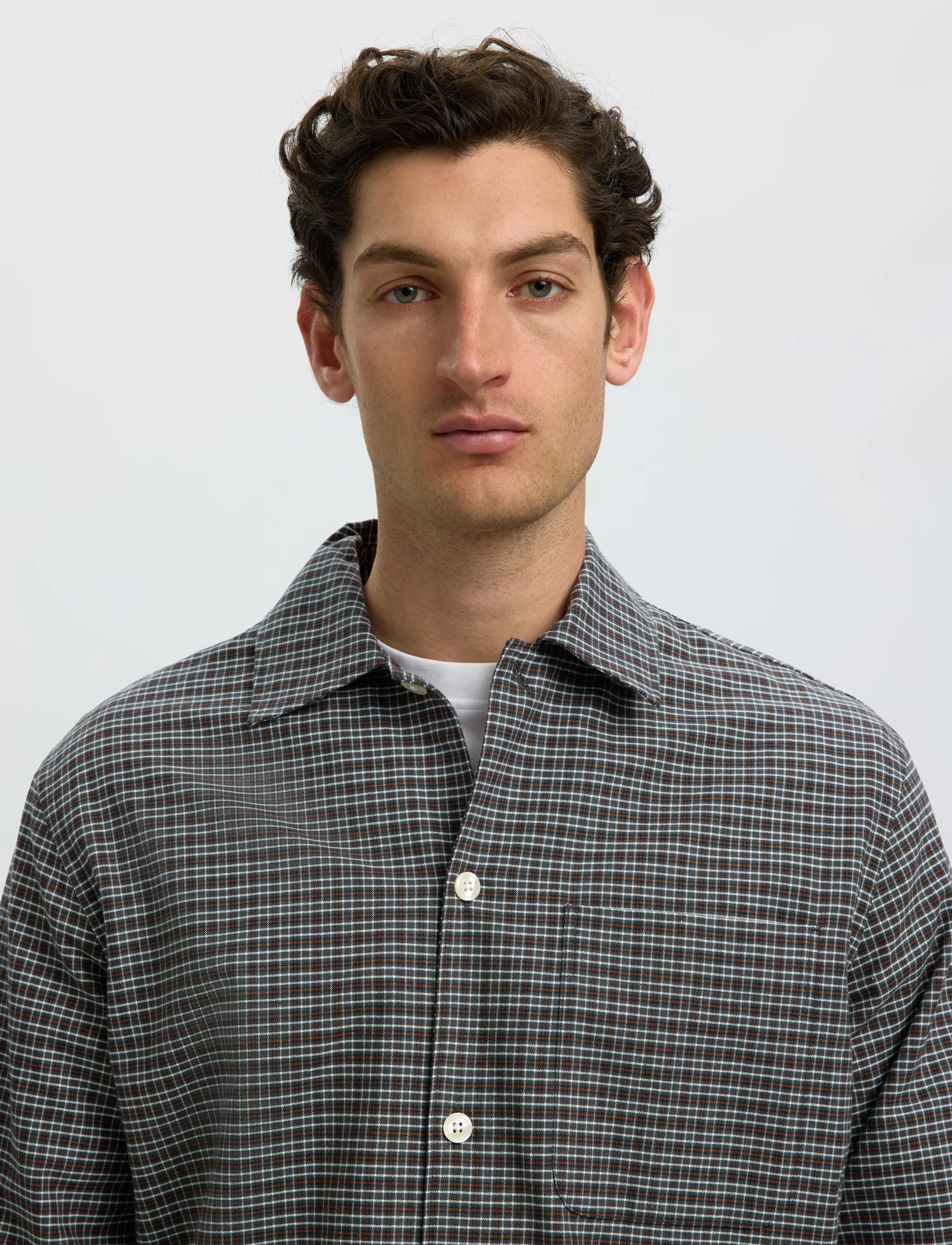 Selected - SLMRLXSVEND RICK BRUSHED OX LIGHT OS - oxfordi särgid - dark shadow - 4
