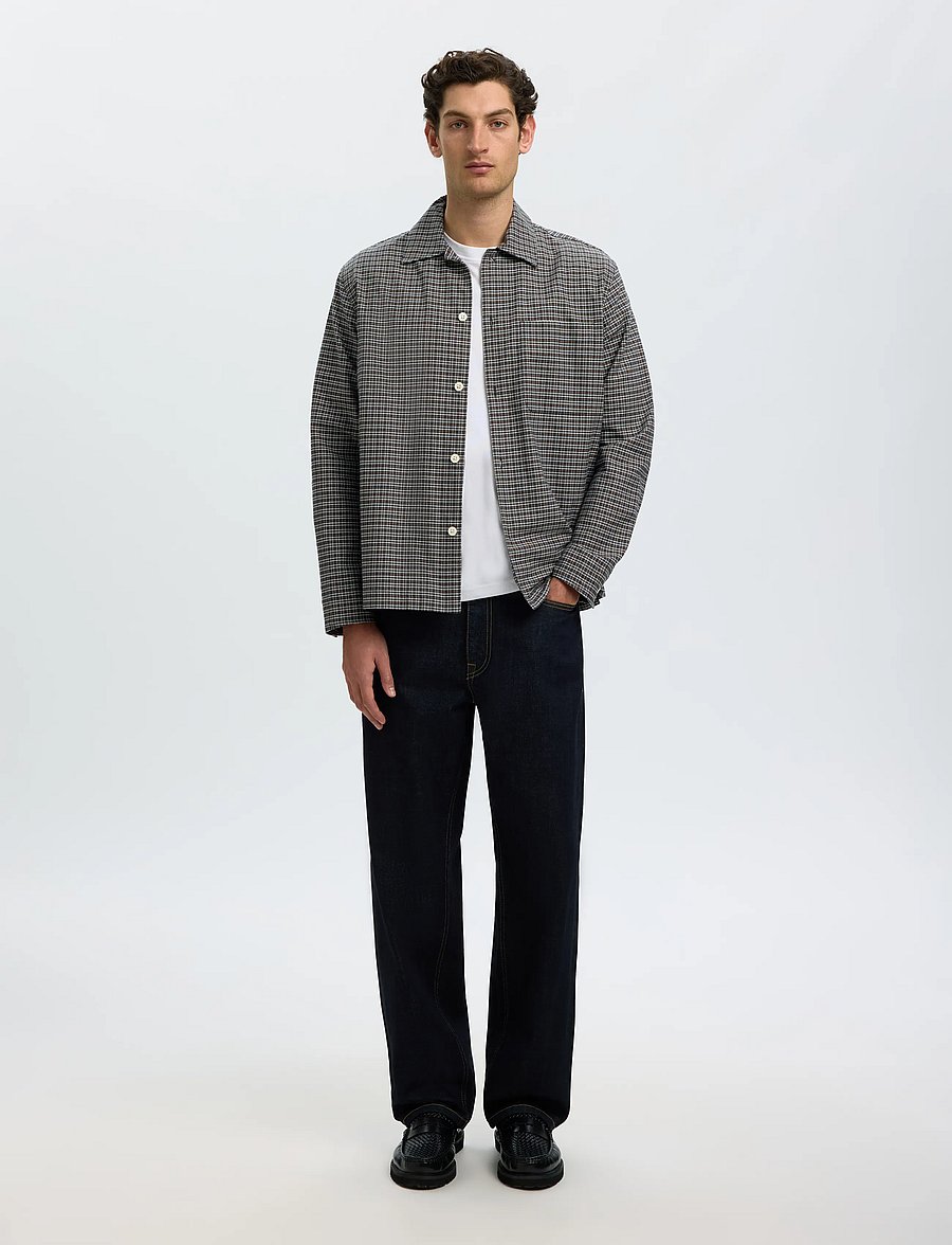 Selected - SLMRLXSVEND RICK BRUSHED OX LIGHT OS - oxfordi särgid - dark shadow - 5
