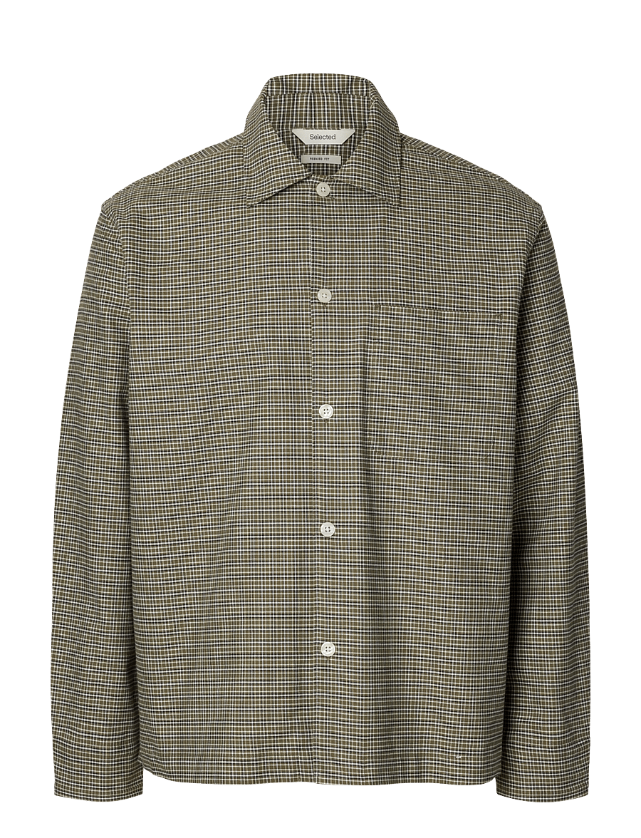 Selected - SLMRLXSVEND RICK BRUSHED OX LIGHT OS - oxford skjorter - kalamata - 1