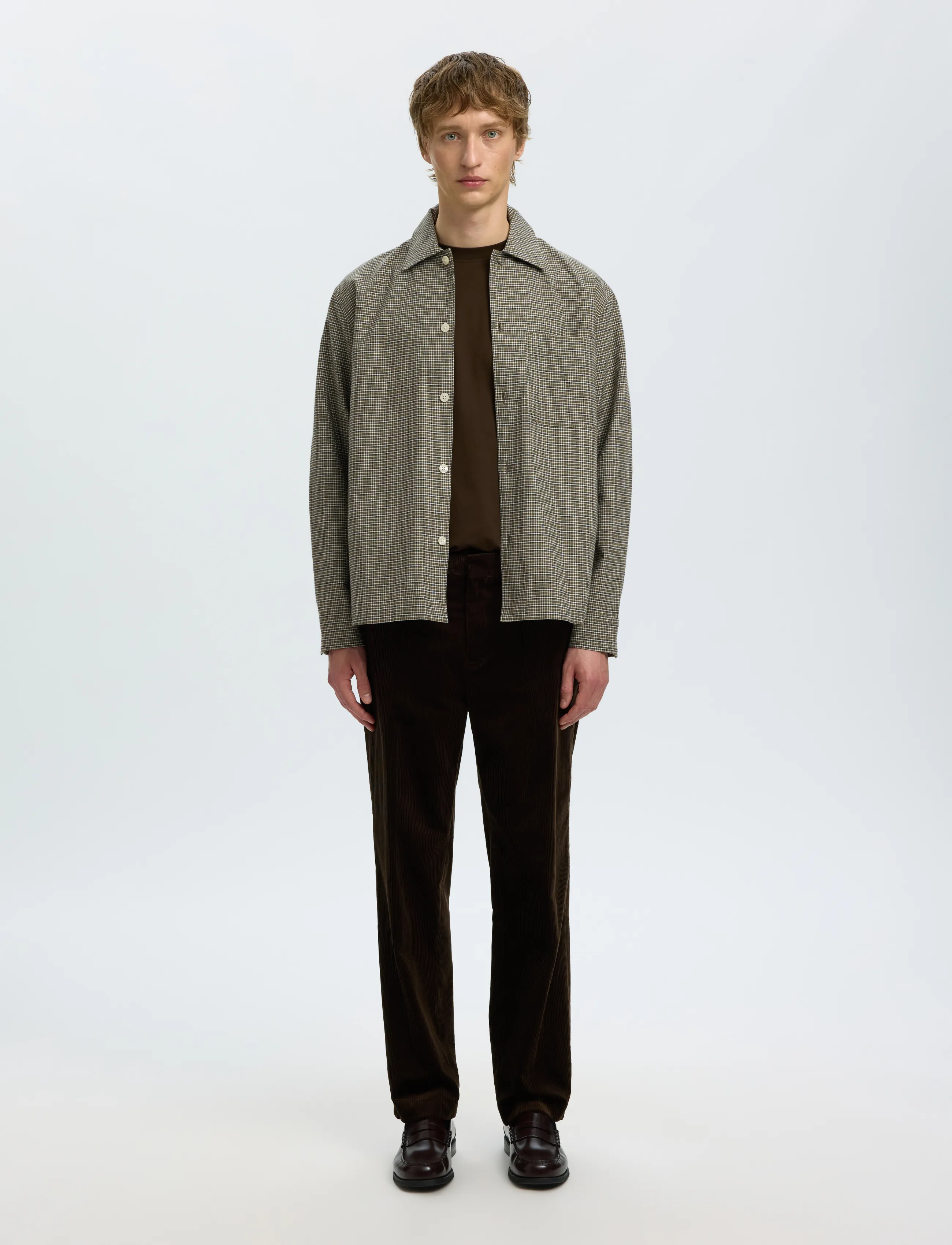 Selected - SLMRLXSVEND RICK BRUSHED OX LIGHT OS - oxford skjorter - kalamata - 3