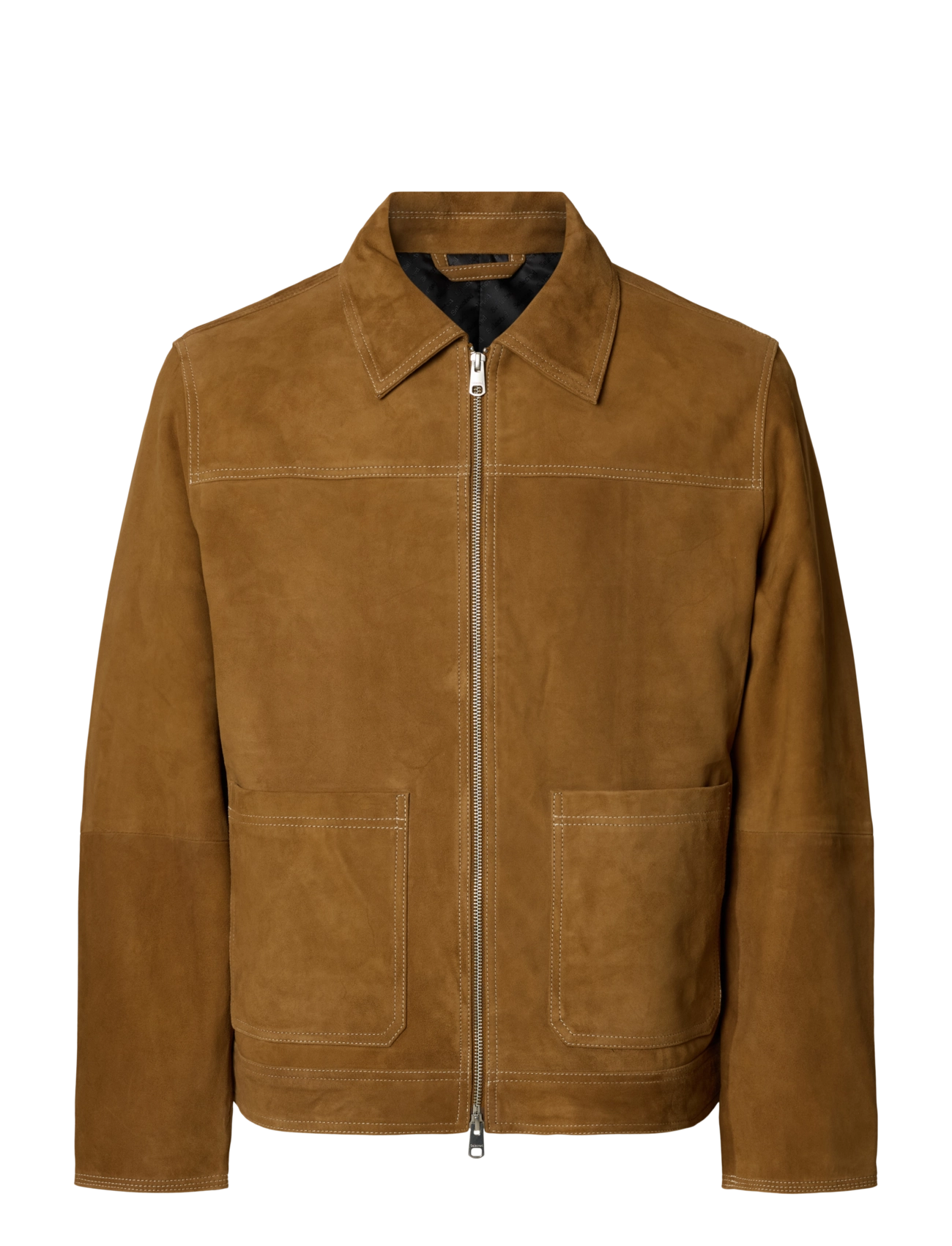 Selected - SLMCARSON SUEDE JACKET #S - fall jackets - monks robe - 1