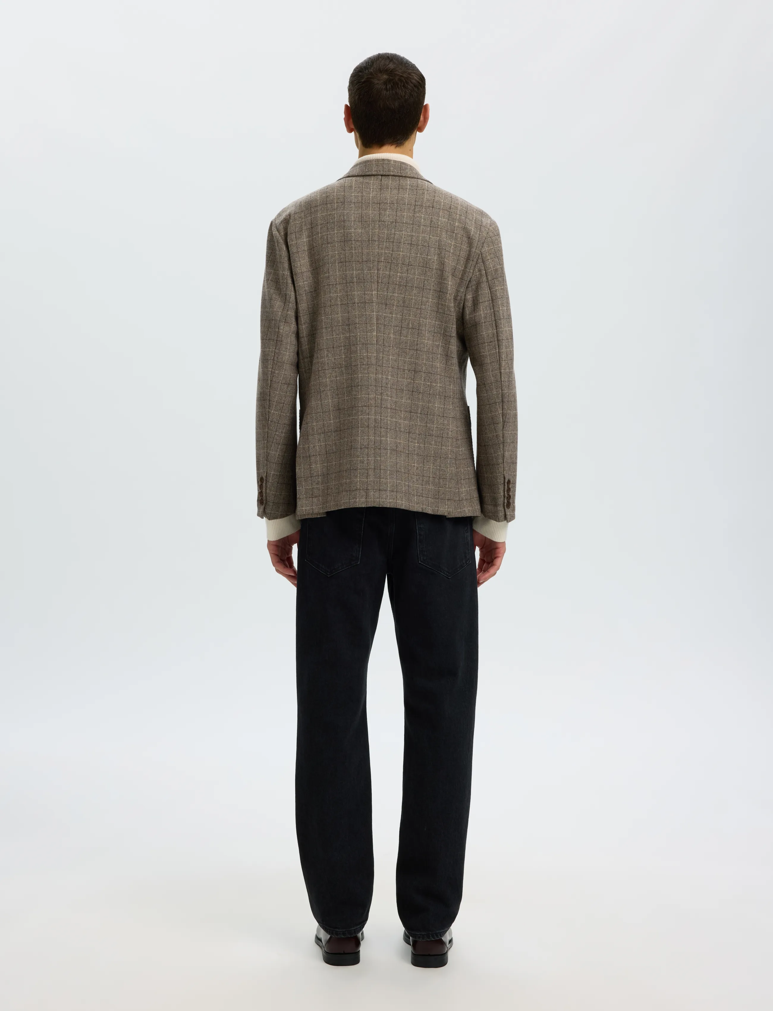 SELECTED Slmreg-Landon Wool Blnd Classic Blz Noos kavajer herr – bild 2