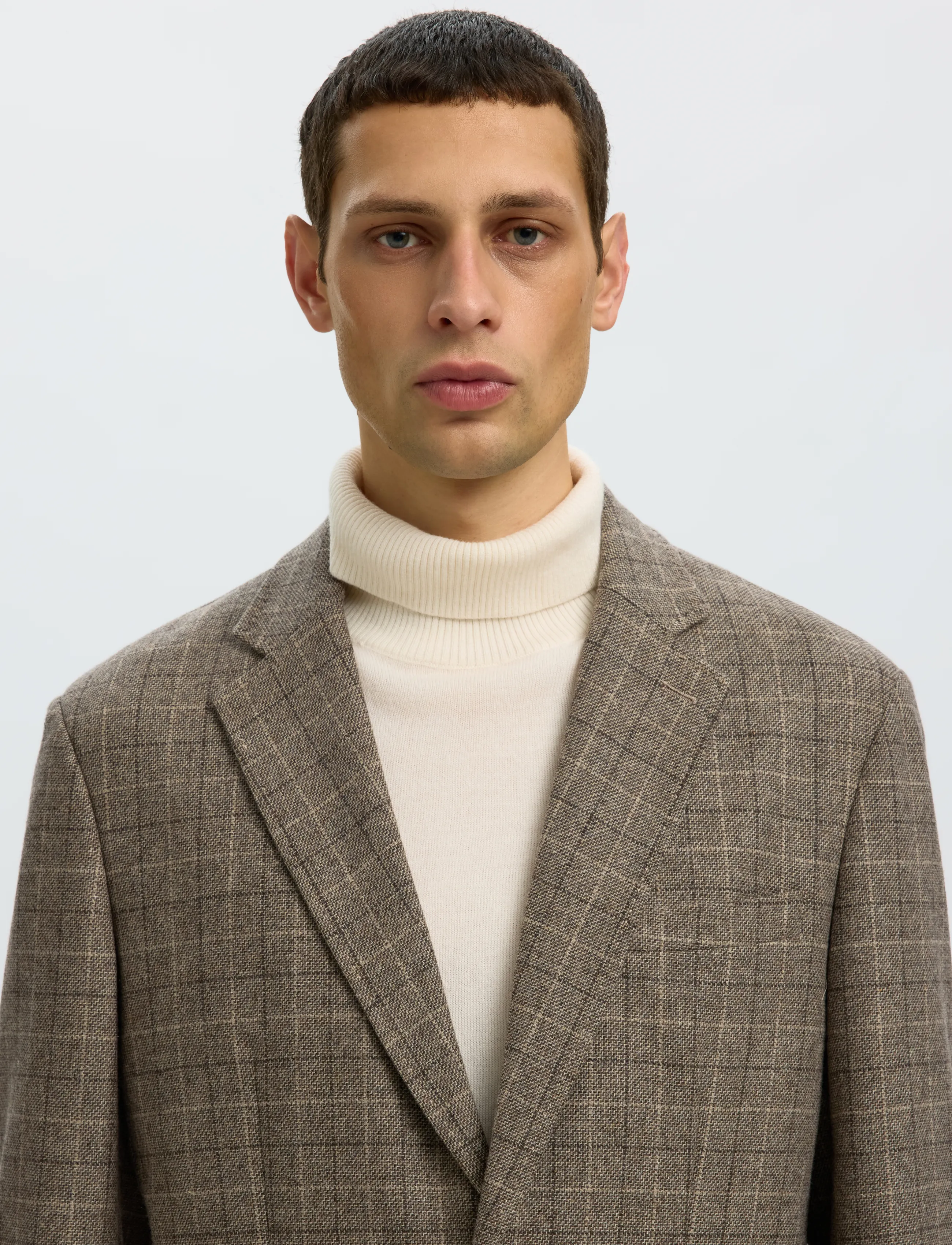 SELECTED Slmreg-Landon Wool Blnd Classic Blz Noos kavajer herr – bild 4