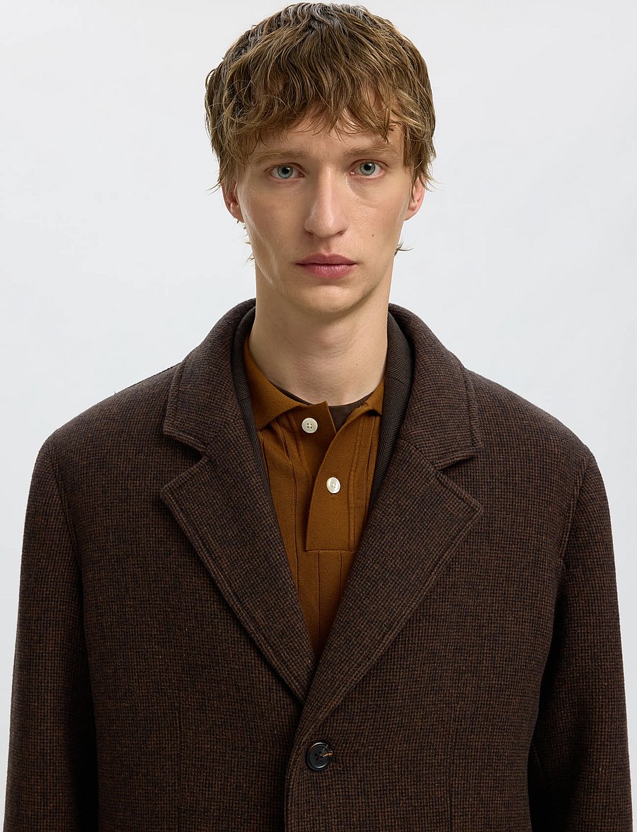 Selected - SLMHANK WOOL BLEND - wool coats - monks robe - 4