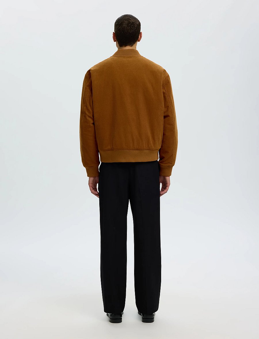 Selected - SLMDANIEL PADDED CORDEROY JKT - höstjackor - monks robe - 2