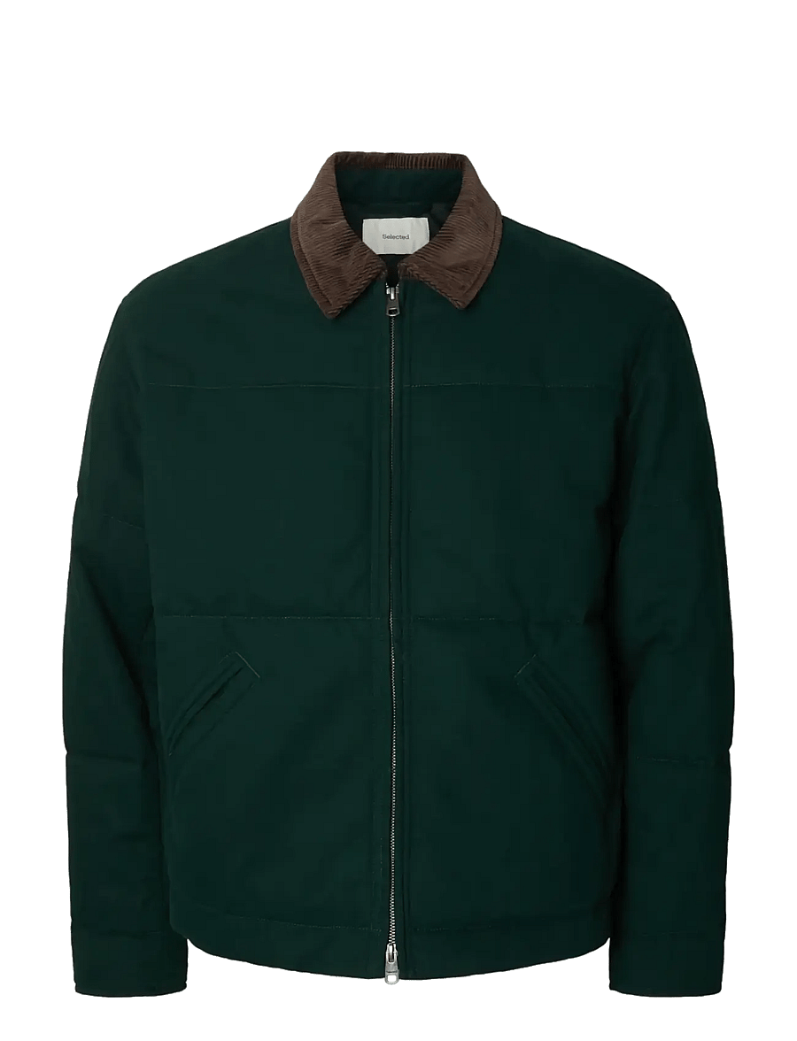 Selected - SLMGRANT FILLED CANVAS JKT - winterjacken - pine grove - 1
