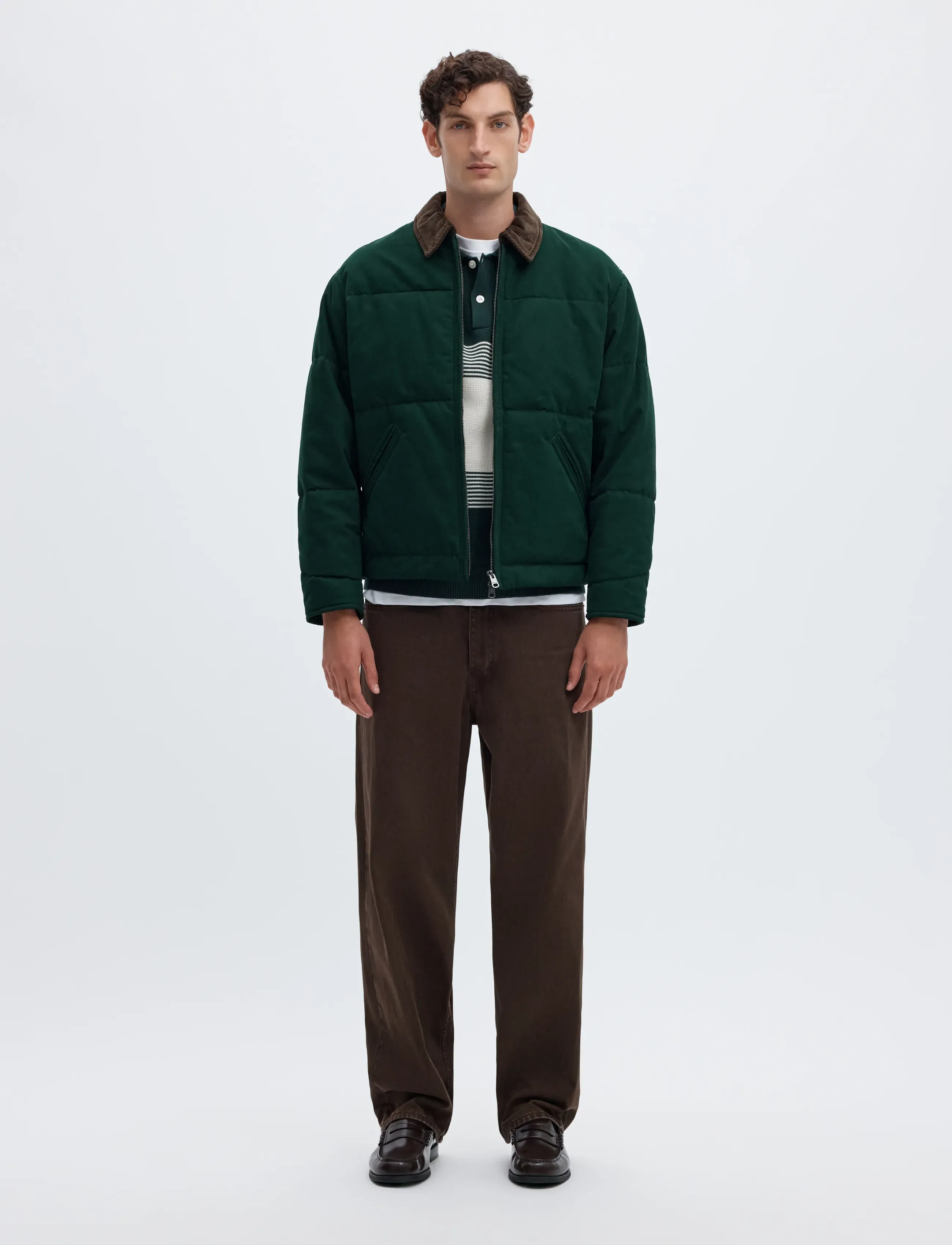 Selected - SLMGRANT FILLED CANVAS JKT - winterjacken - pine grove - 3