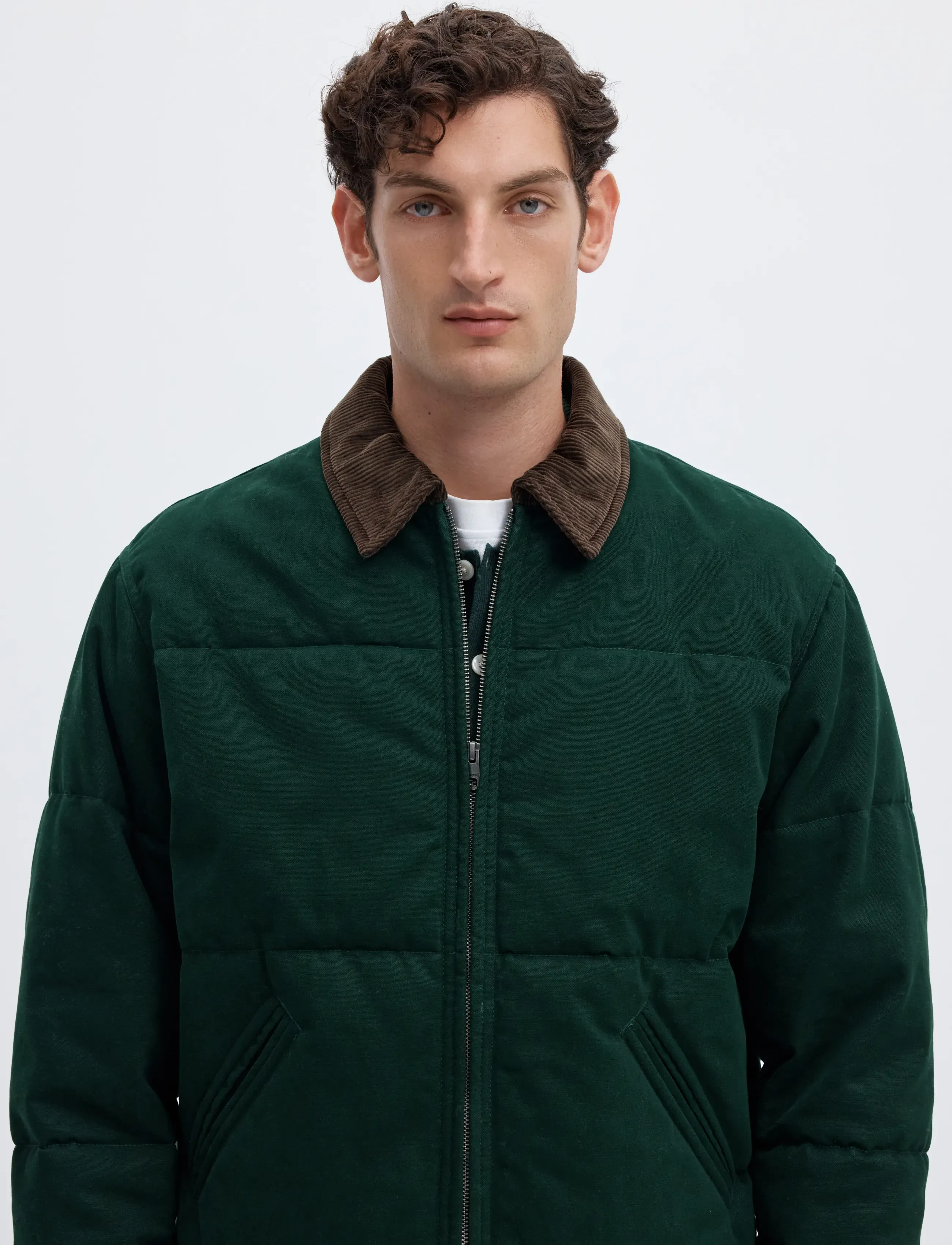 Selected - SLMGRANT FILLED CANVAS JKT - winterjacken - pine grove - 4