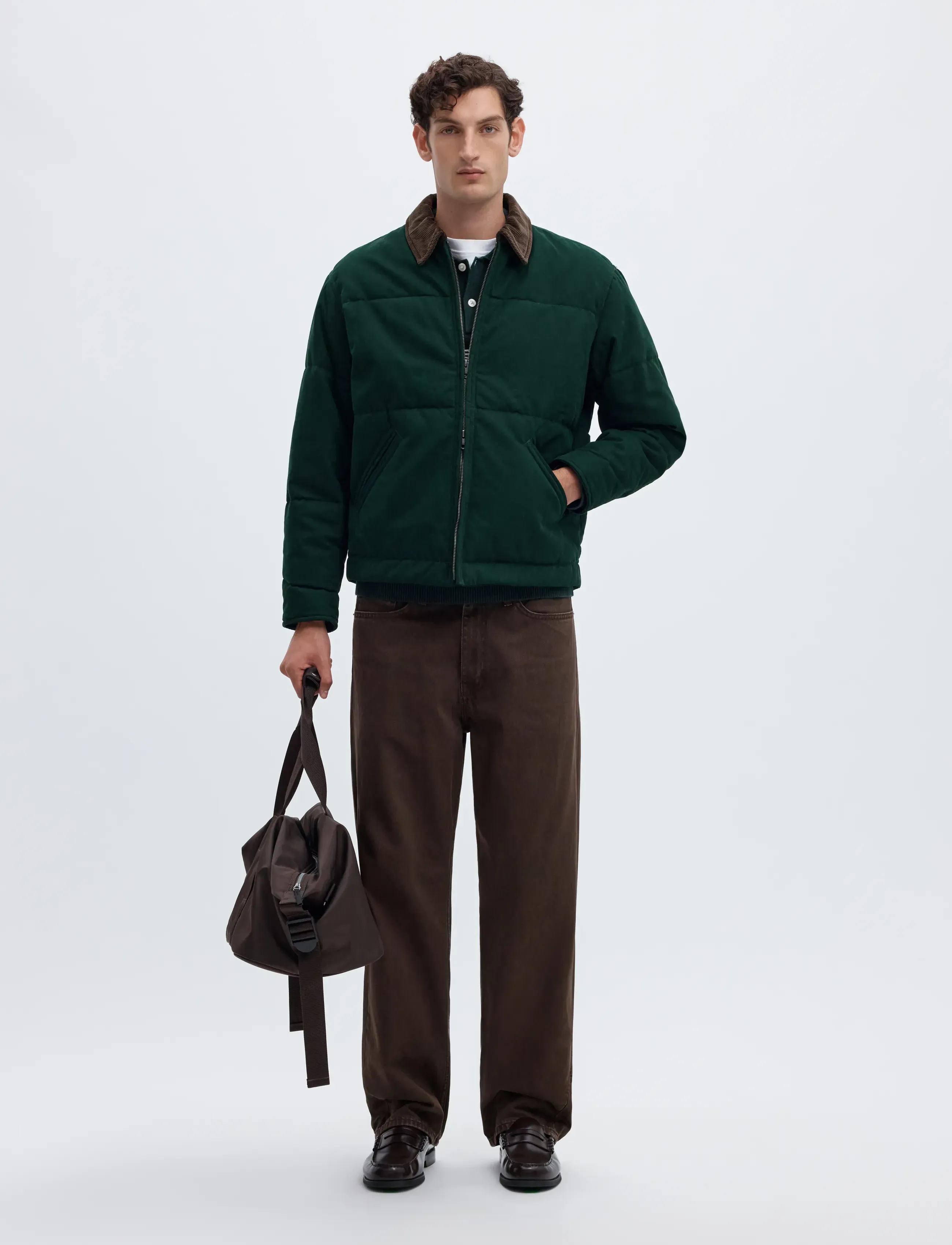 Selected - SLMGRANT FILLED CANVAS JKT - winterjacken - pine grove - 5