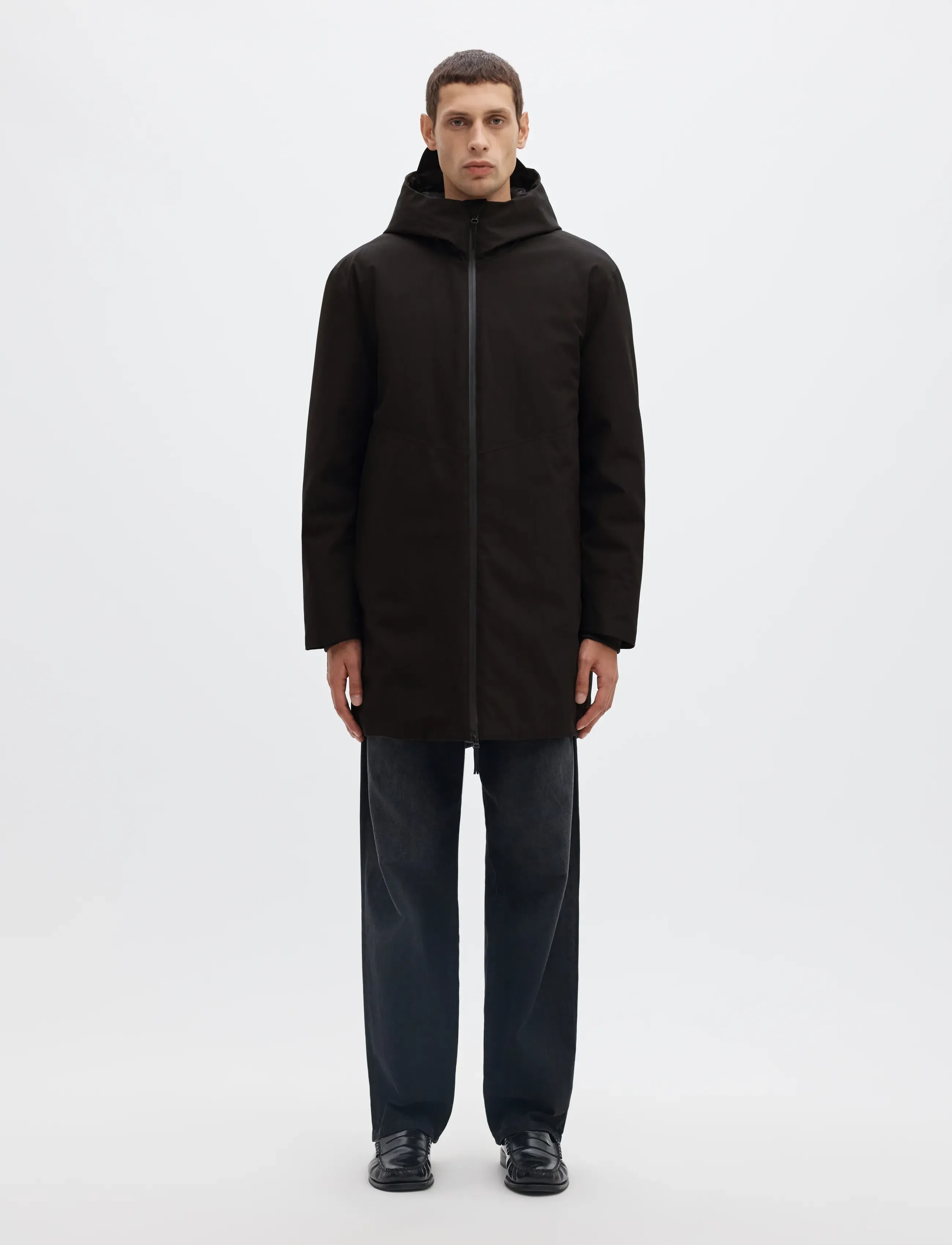 Selected SLMJONAS TECH COAT - Collections - BLACK / black