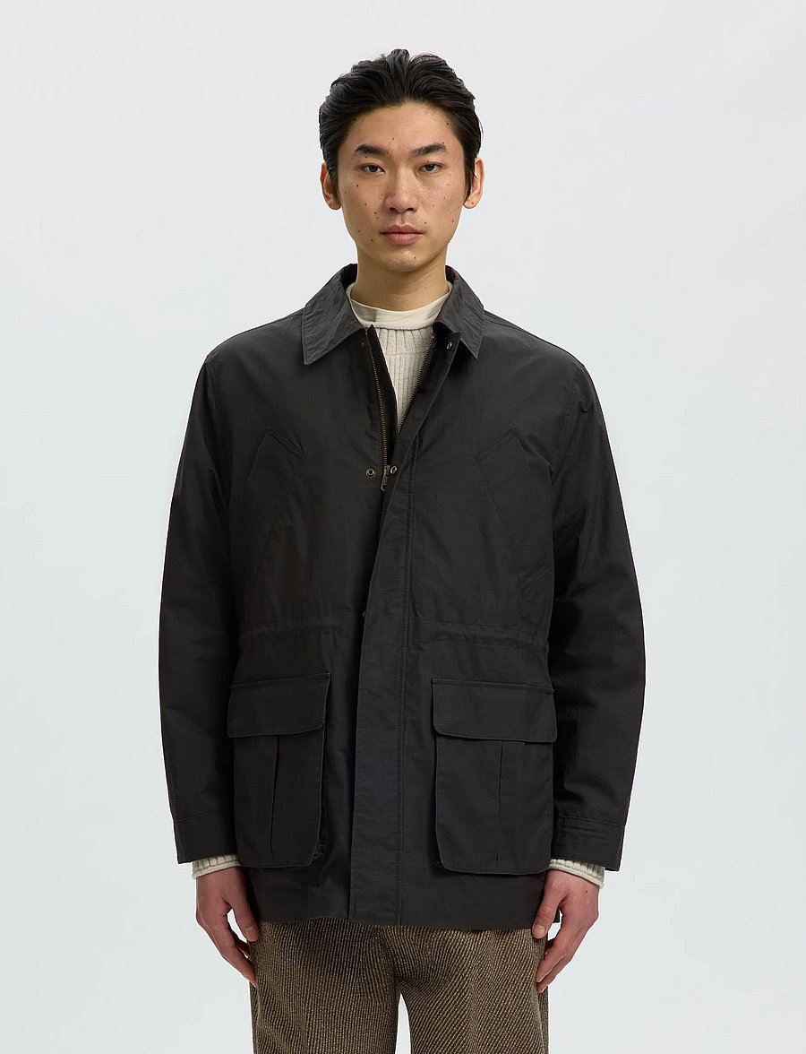 Selected - SLMDOMESTIC FORAGER JKT - herbstjacken - turkish coffee - 0