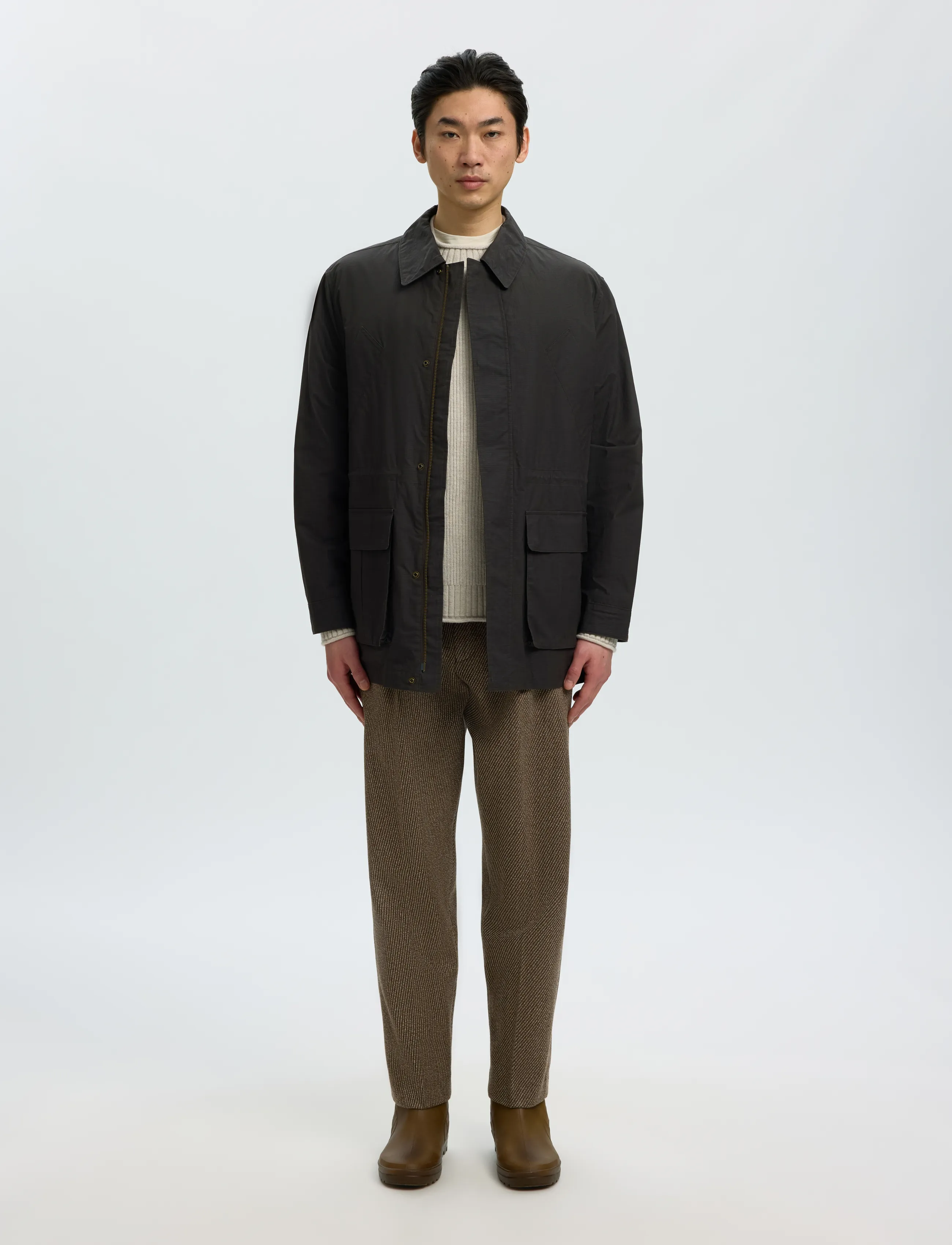 Selected - SLMDOMESTIC FORAGER JKT - herbstjacken - turkish coffee - 3