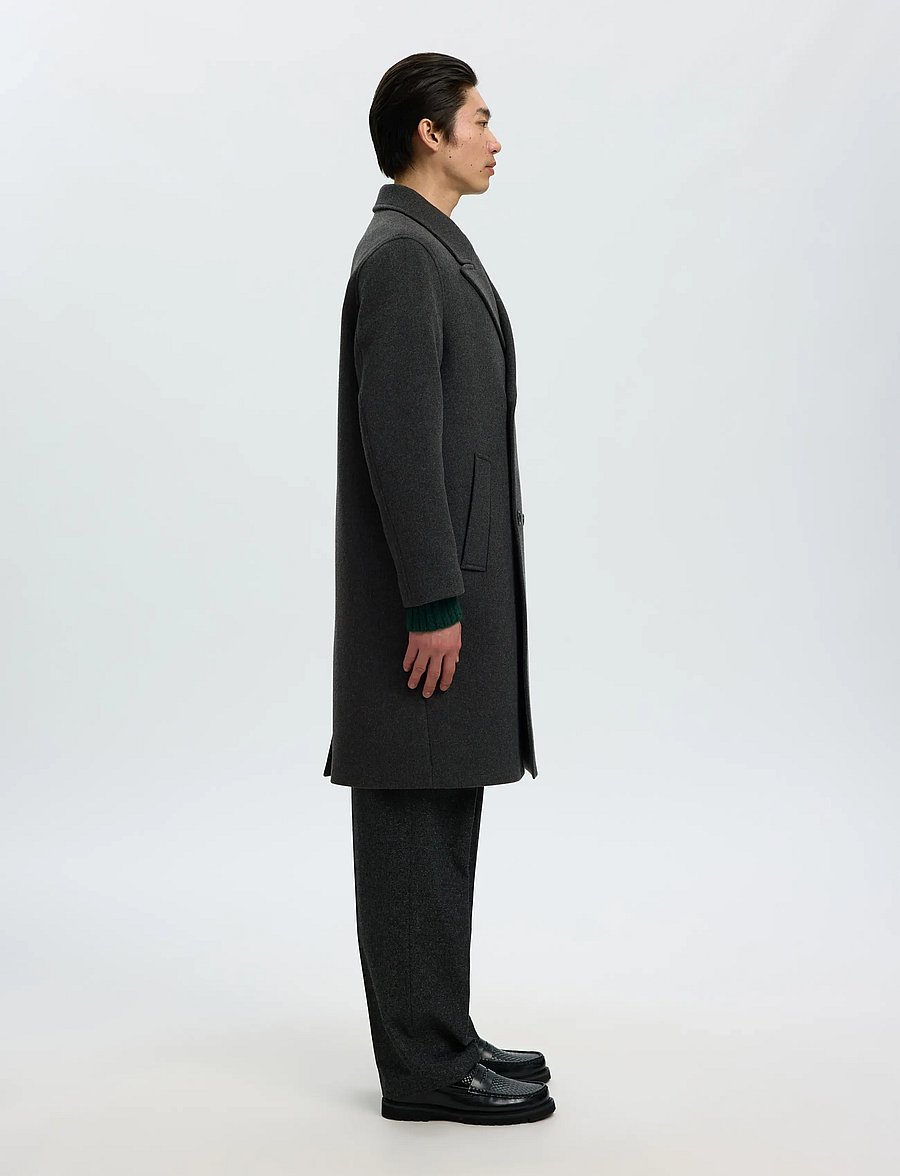 Selected - SLMSERGIO MANTECO COAT - talvejoped - dark grey - 3