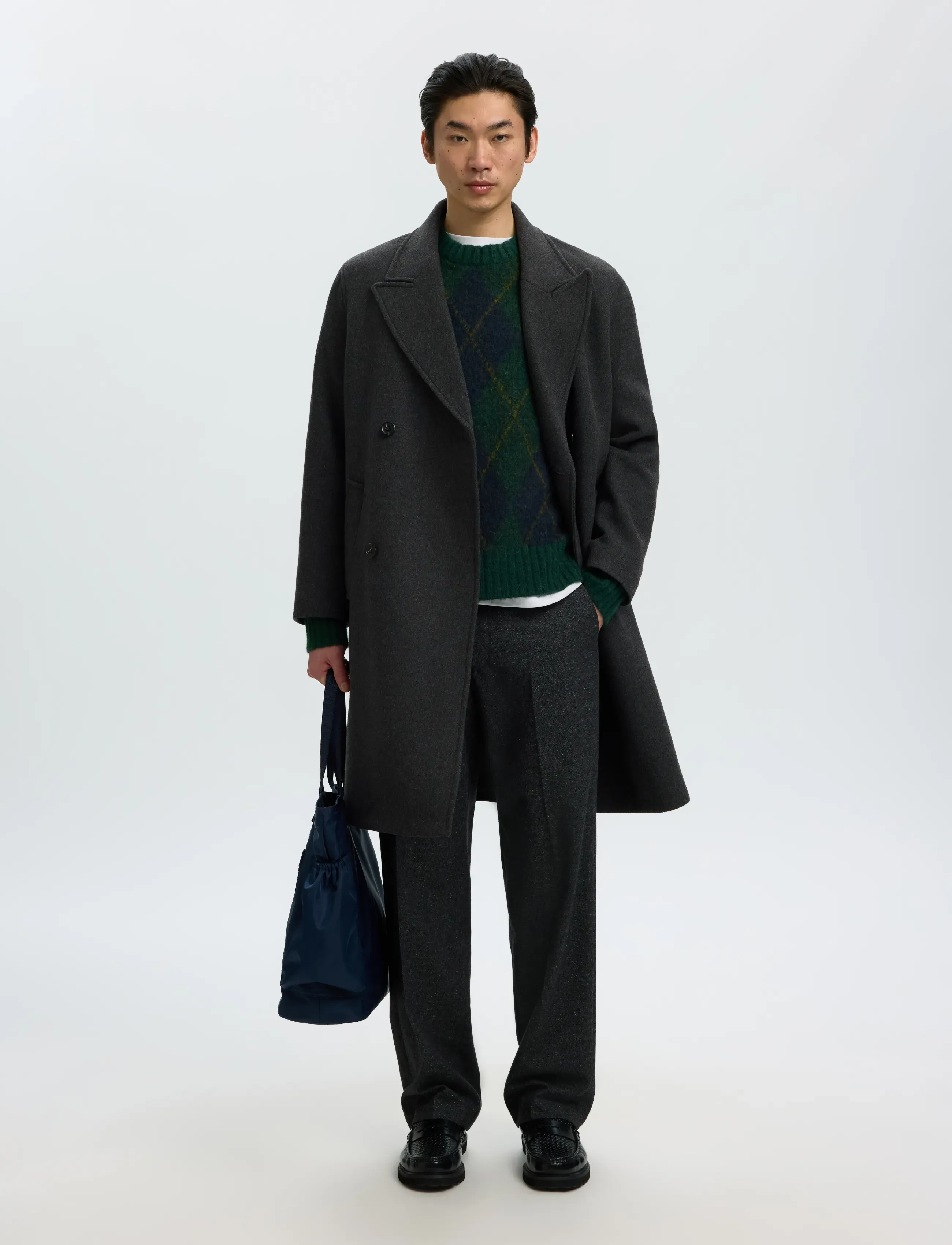 Selected - SLMSERGIO MANTECO COAT - talvejoped - dark grey - 5