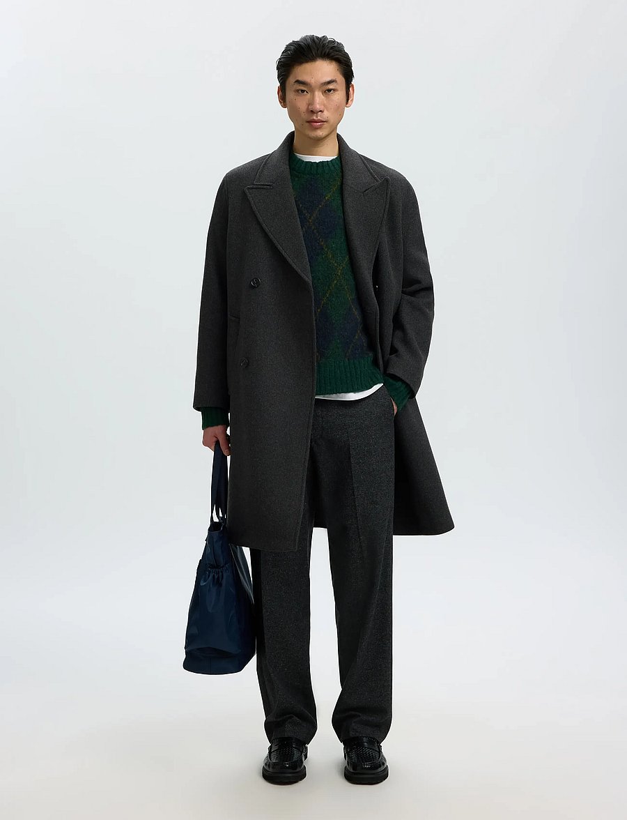Selected - SLMSERGIO MANTECO COAT - talvejoped - dark grey - 5