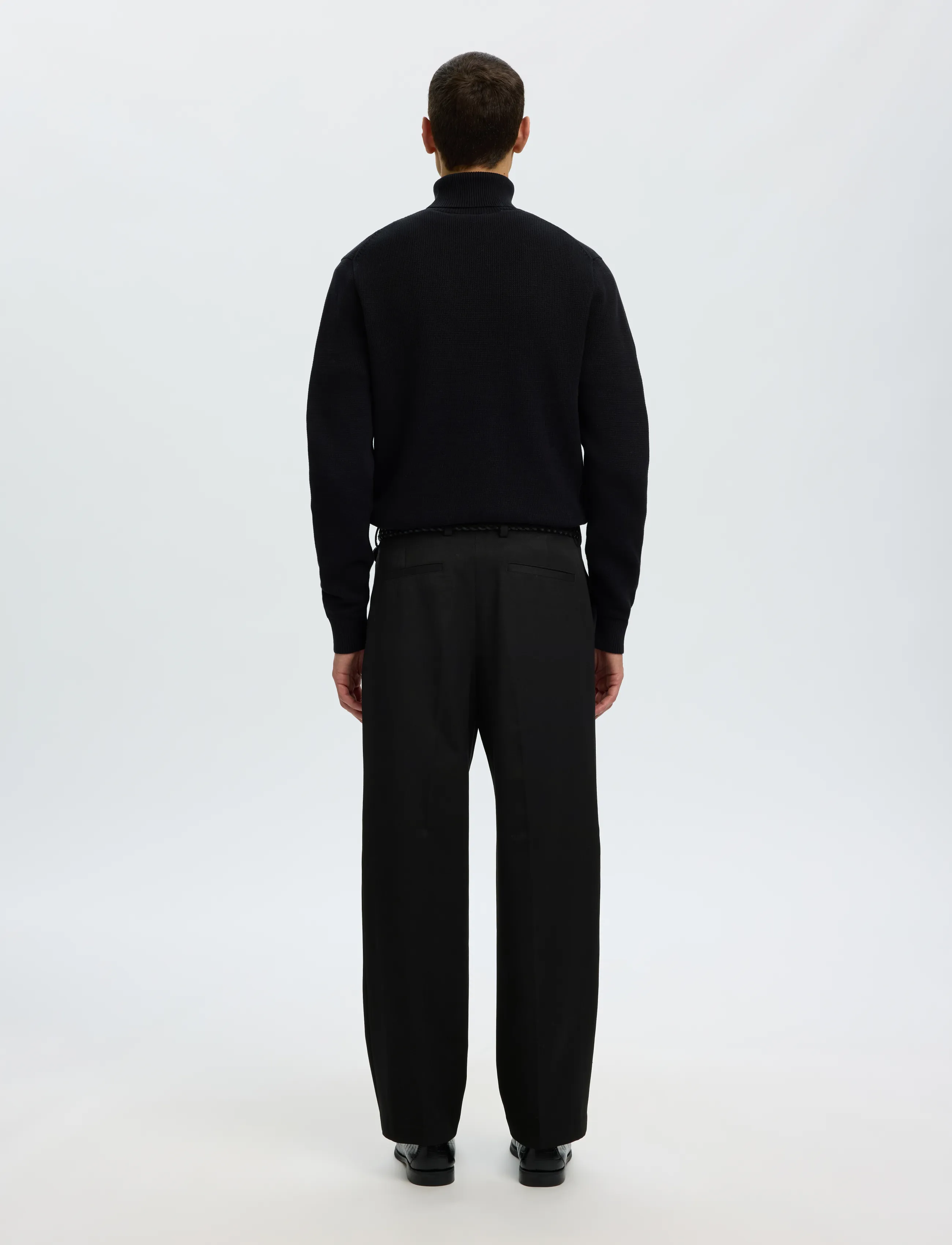 SELECTED Slm220-Loose Luke Wool Blend Pant casual byxor herr – bild 2
