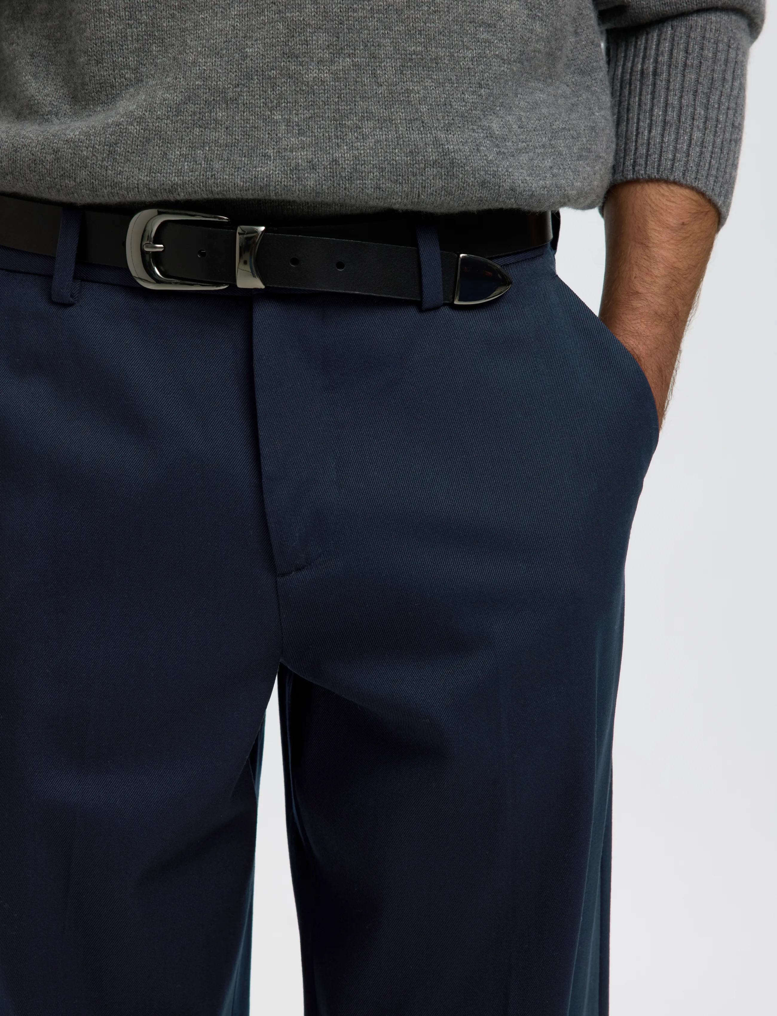 SELECTED Slm220-Loose Luke Wool Blend Pant casual byxor herr – bild 4