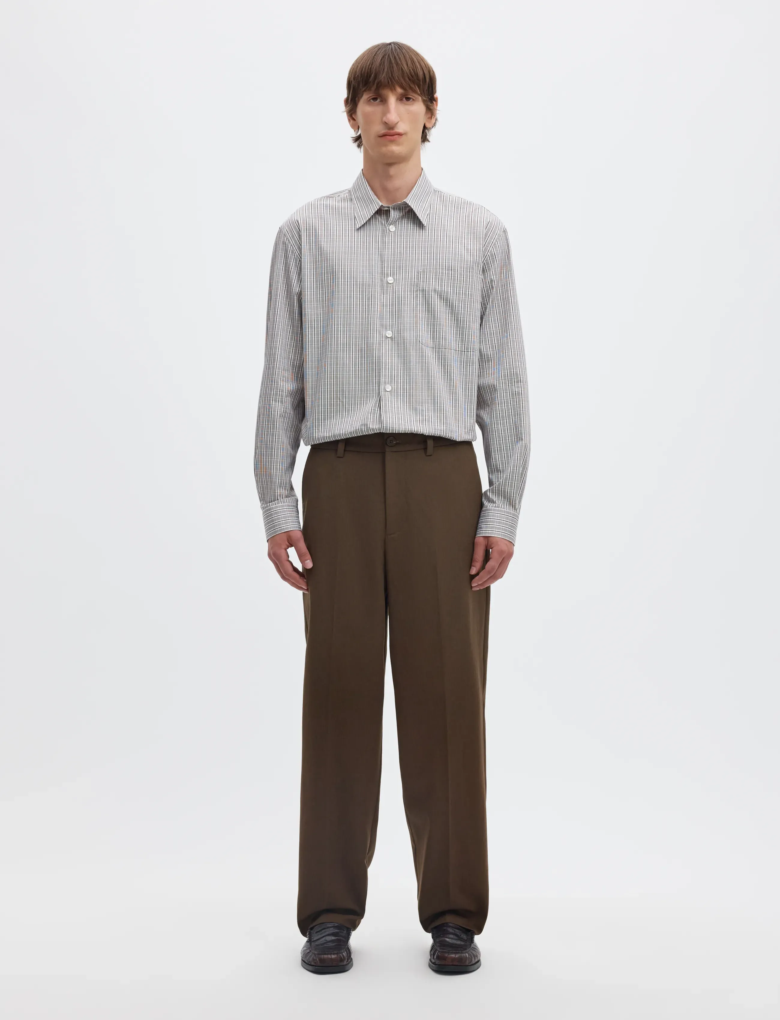 SELECTED Slm220-Loose Luke Wool Blend Pant casual byxor herr – bild 3