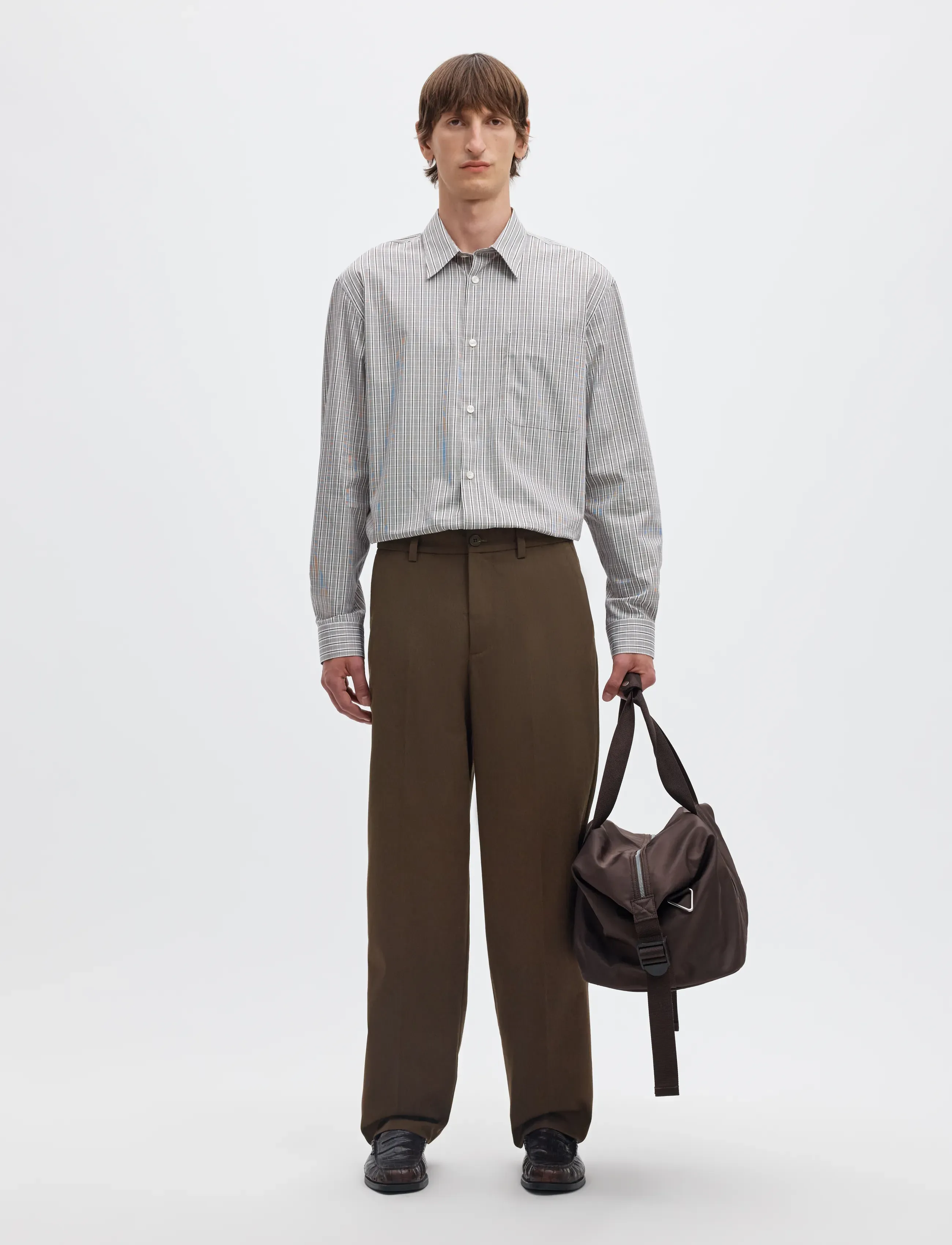 SELECTED Slm220-Loose Luke Wool Blend Pant casual byxor herr – bild 5