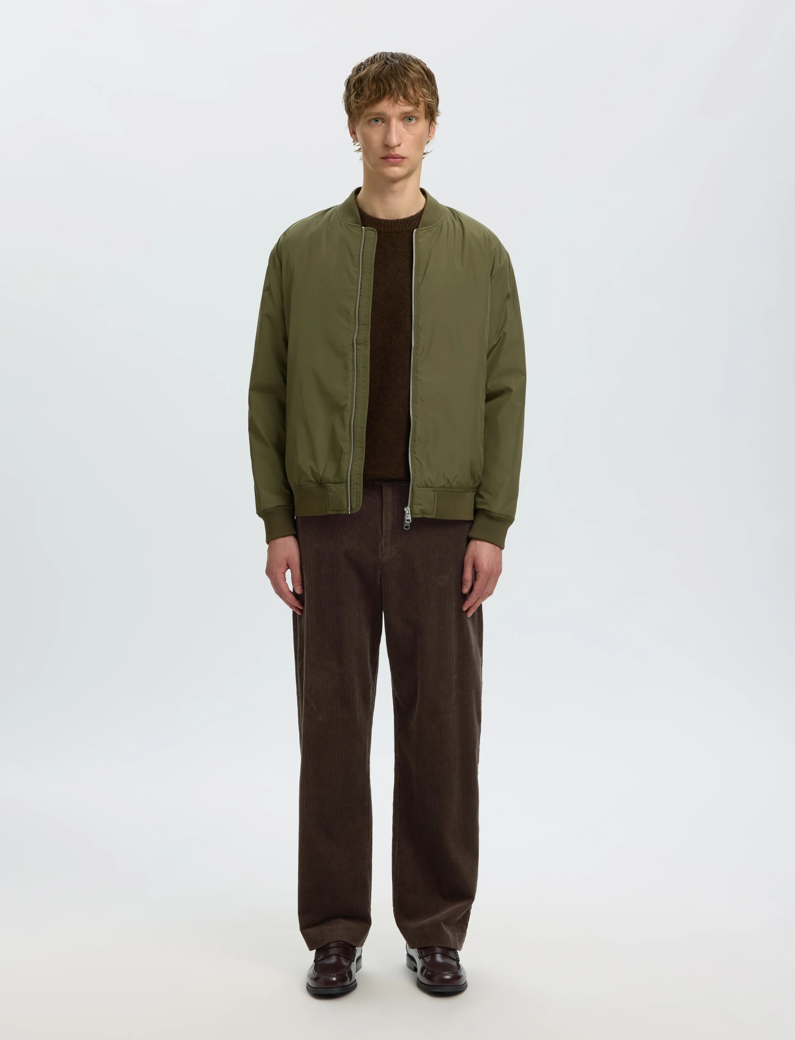 Selected - SLM220-LOOSE LUKE CORDUROY PANT - turkish coffee - 3