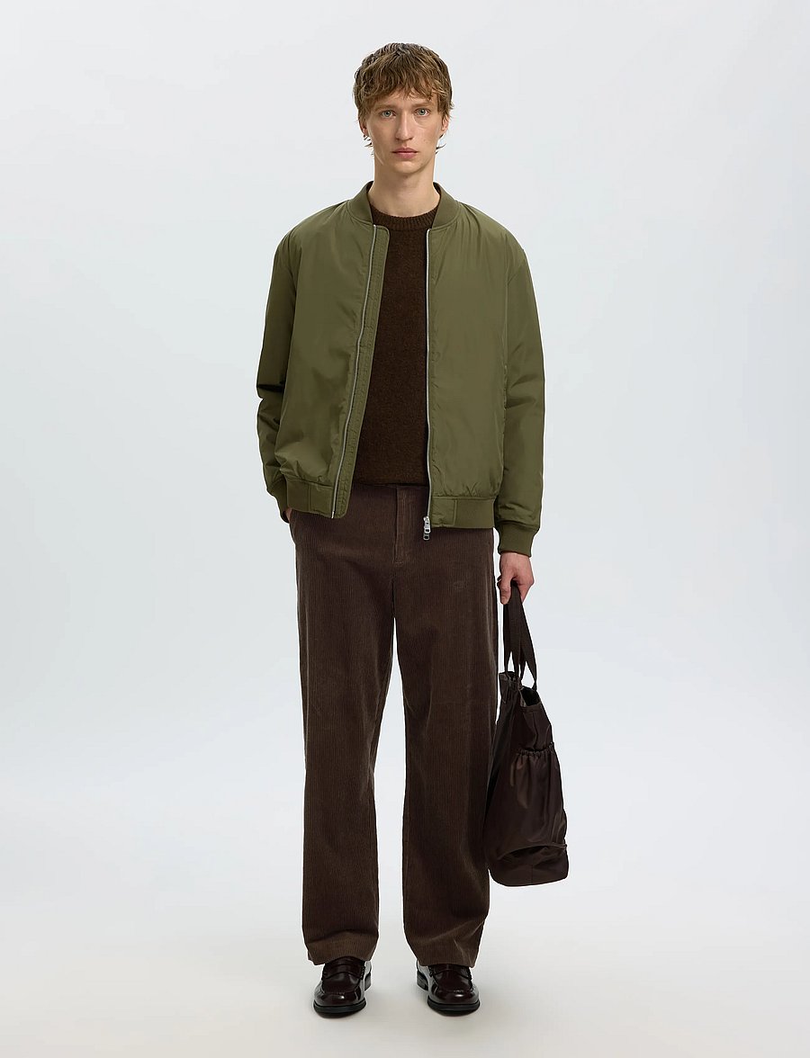 Selected - SLM220-LOOSE LUKE CORDUROY PANT - casual bukser - turkish coffee - 5