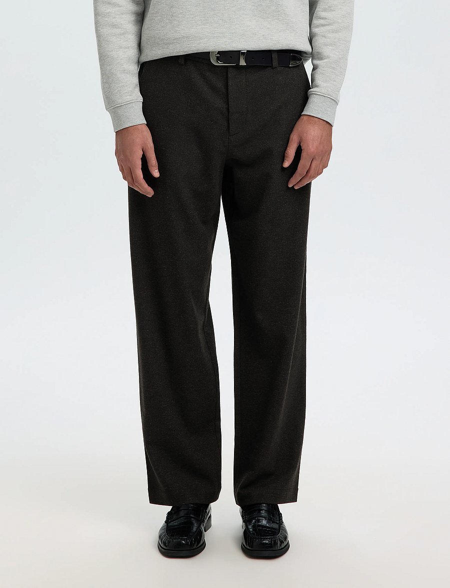 Selected - SLM220-LOOSE LUKE WOOL BLD DESIGN PANT - anzugshosen - delicioso - 0