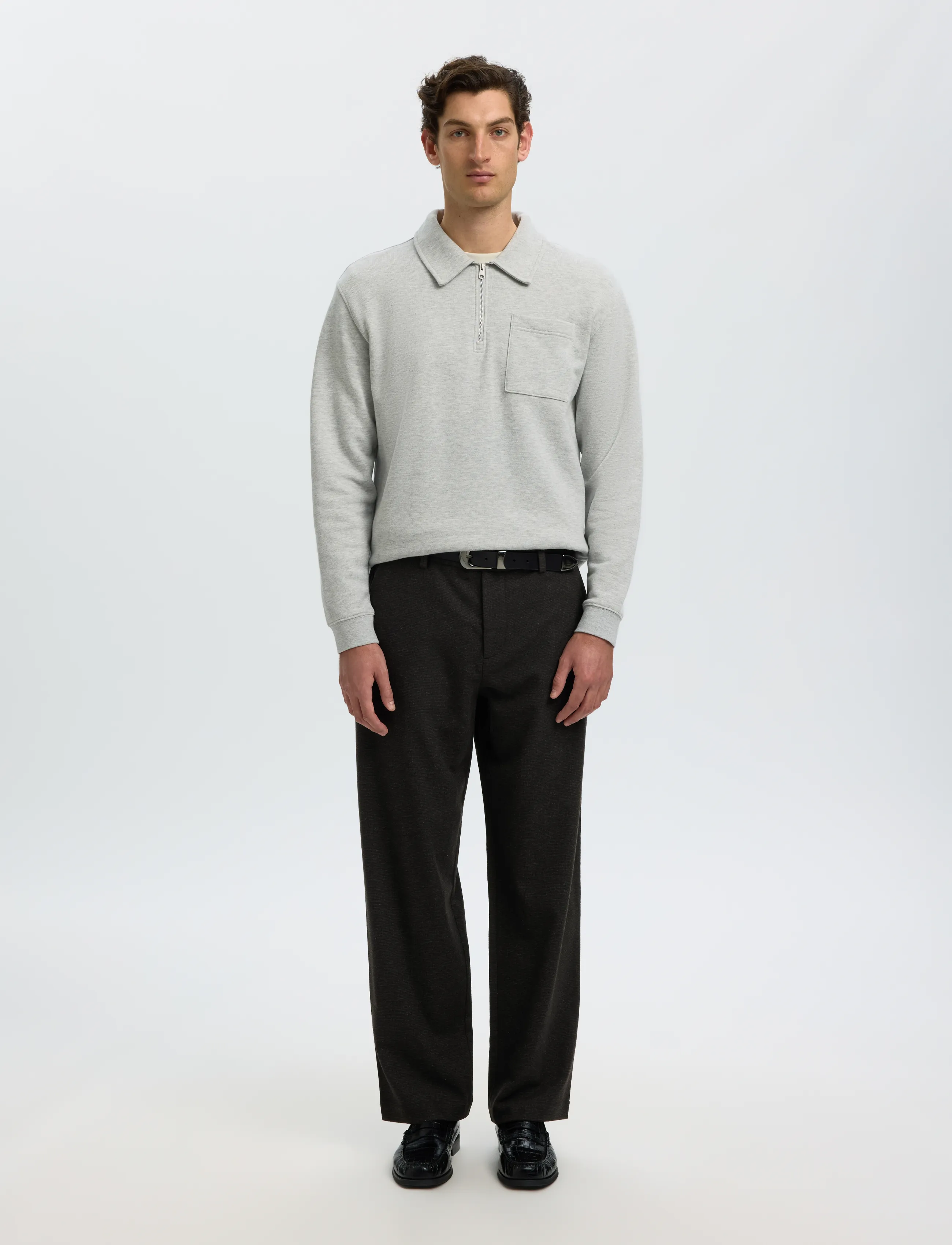 Selected - SLM220-LOOSE LUKE WOOL BLD DESIGN PANT - anzugshosen - delicioso - 3