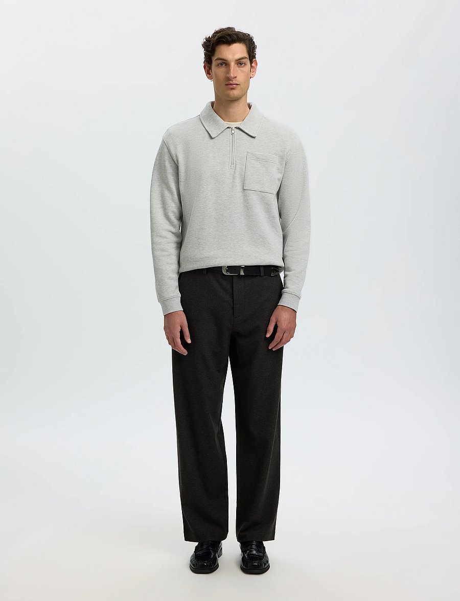 Selected - SLM220-LOOSE LUKE WOOL BLD DESIGN PANT - anzugshosen - delicioso - 3