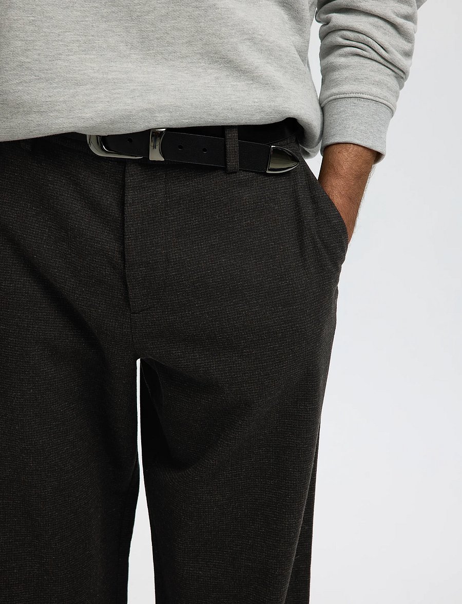 Selected - SLM220-LOOSE LUKE WOOL BLD DESIGN PANT - anzugshosen - delicioso - 4