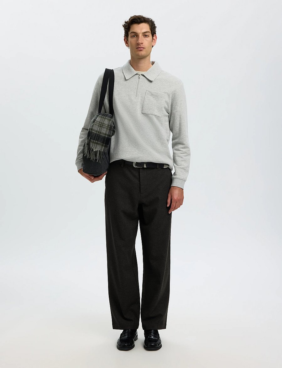 Selected - SLM220-LOOSE LUKE WOOL BLD DESIGN PANT - anzugshosen - delicioso - 5