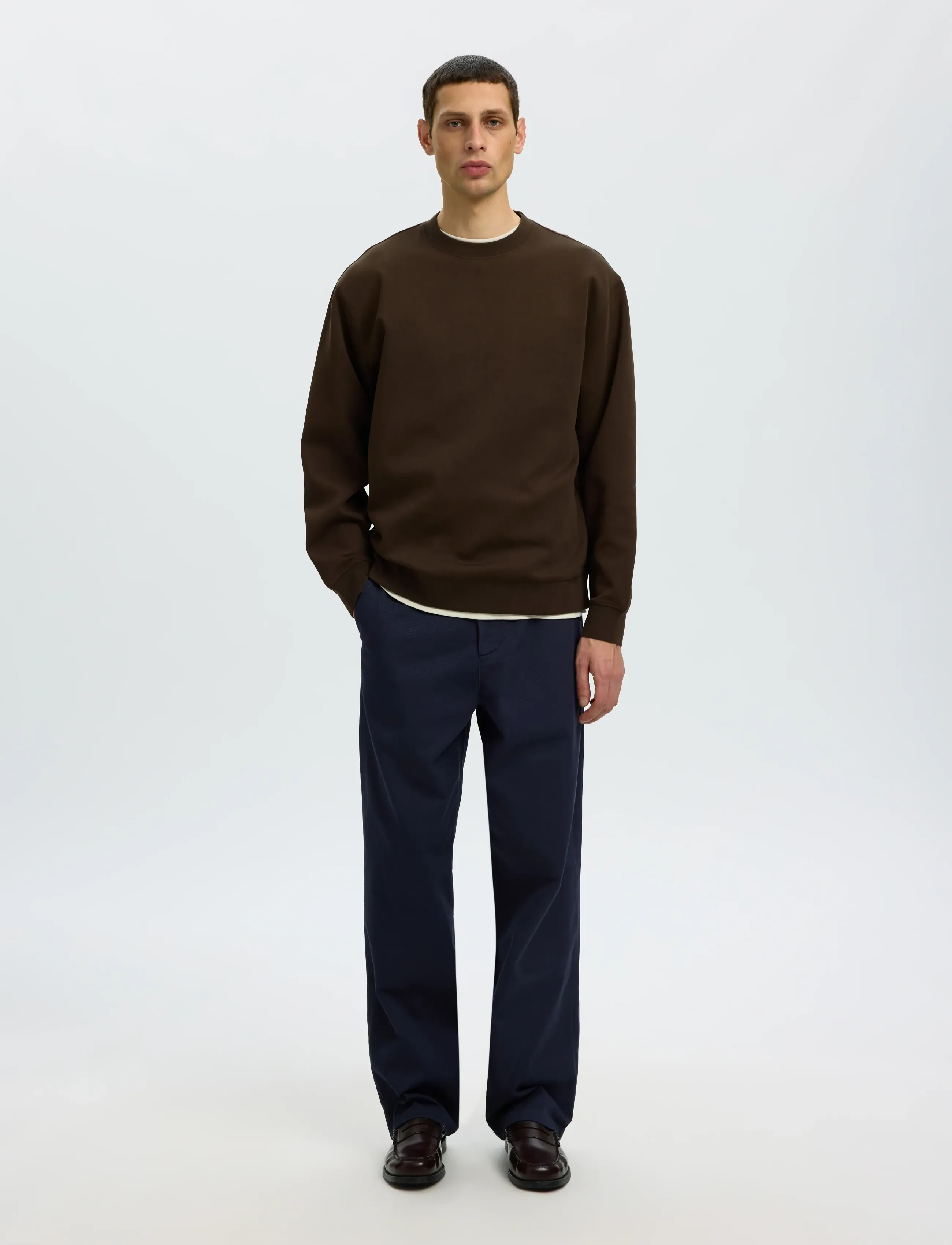 Selected - SLMTOM SOFT CREW NECK SWEAT NOOS - shop by occasion - delicioso - 3