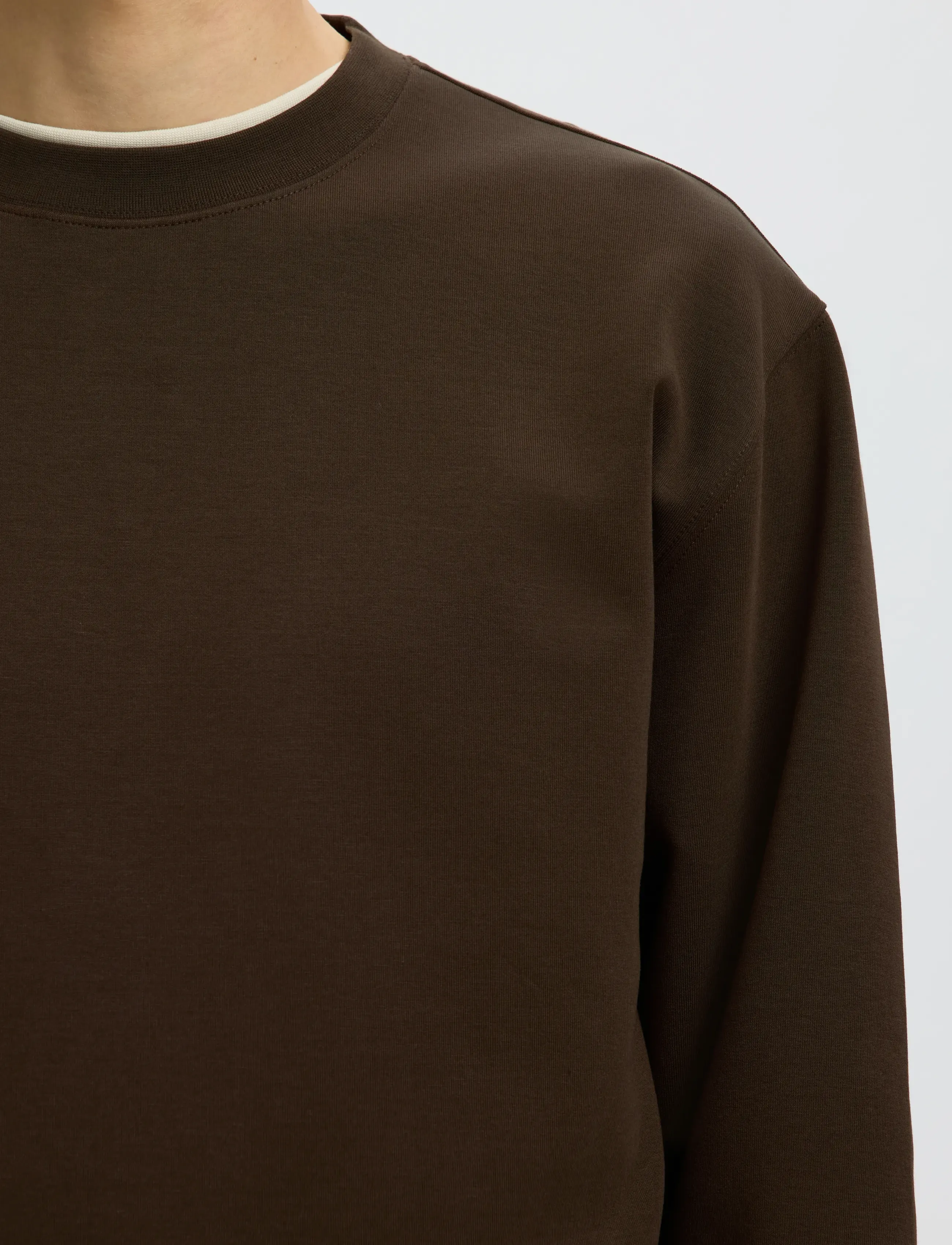 Selected - SLMTOM SOFT CREW NECK SWEAT NOOS - shop by occasion - delicioso - 4