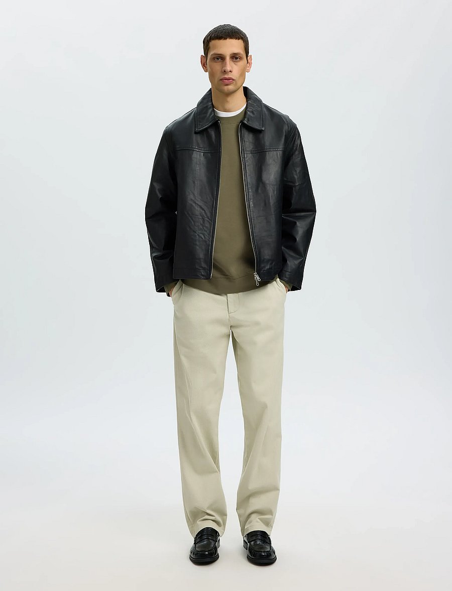 Selected - SLMTOM SOFT CREW NECK SWEAT NOOS - kalamata - 5
