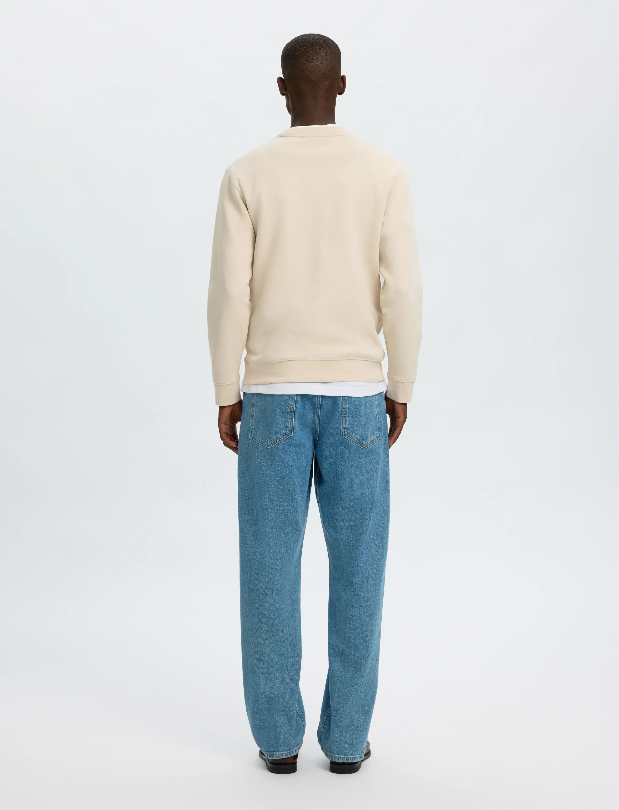 Selected - SLMTOM SOFT CREW NECK SWEAT NOOS - sweatshirts - oatmeal - 2