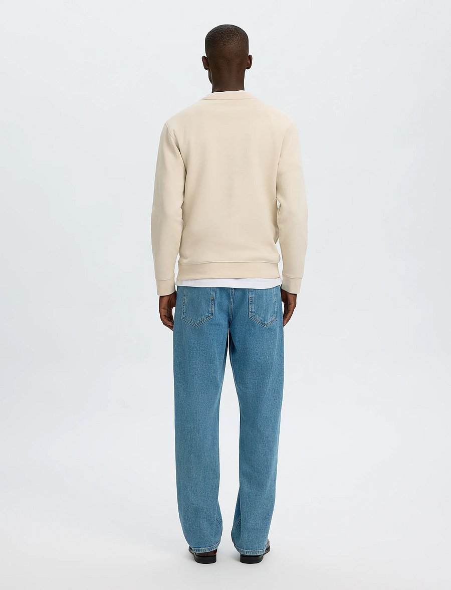 Selected - SLMTOM SOFT CREW NECK SWEAT NOOS - sweatshirts - oatmeal - 2