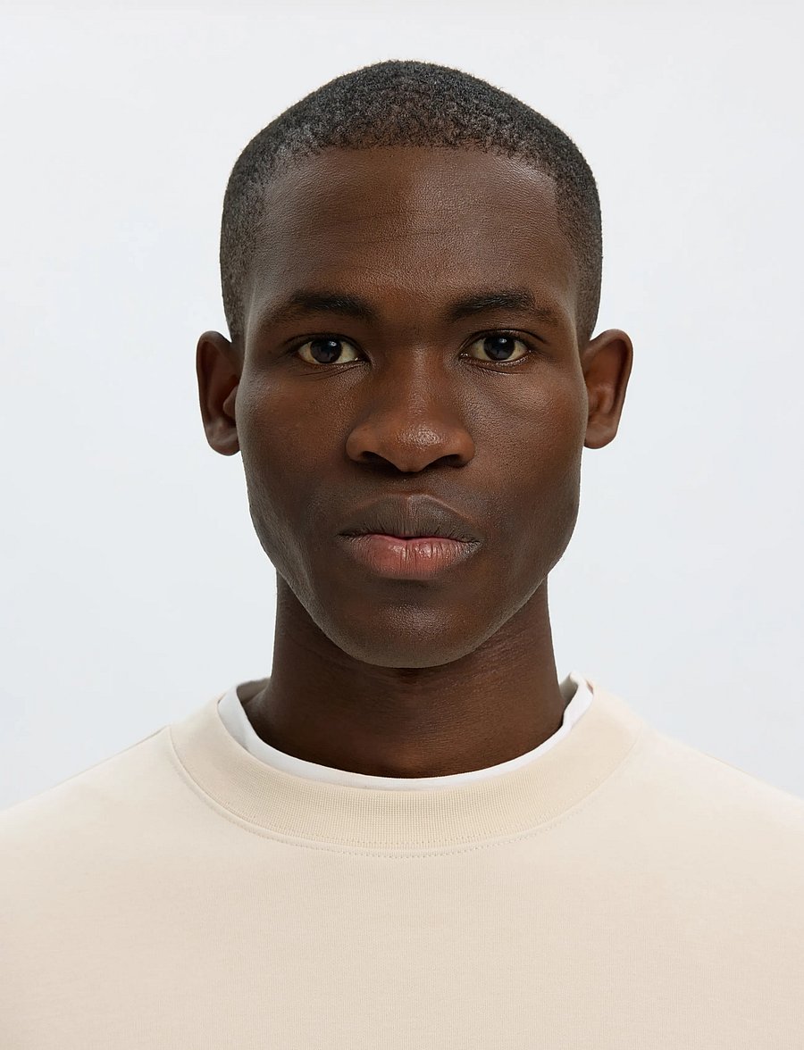 Selected - SLMTOM SOFT CREW NECK SWEAT NOOS - sweatshirts - oatmeal - 4