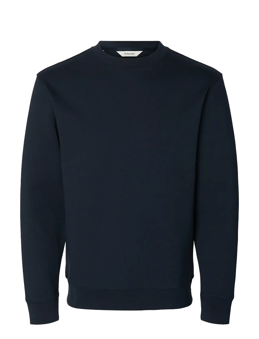 Selected - SLMTOM SOFT CREW NECK SWEAT NOOS - sweatshirts - sky captain - 1