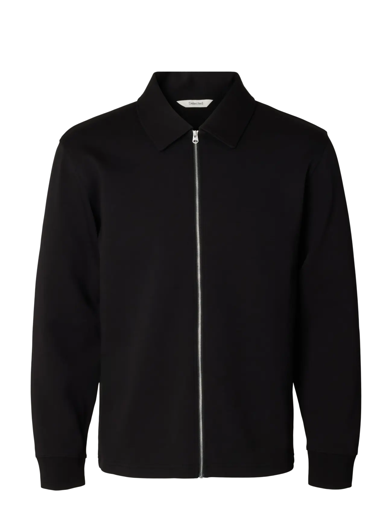 Selected - SLMTOM SOFT FULL ZIP SWEAT NOOS - black - 1