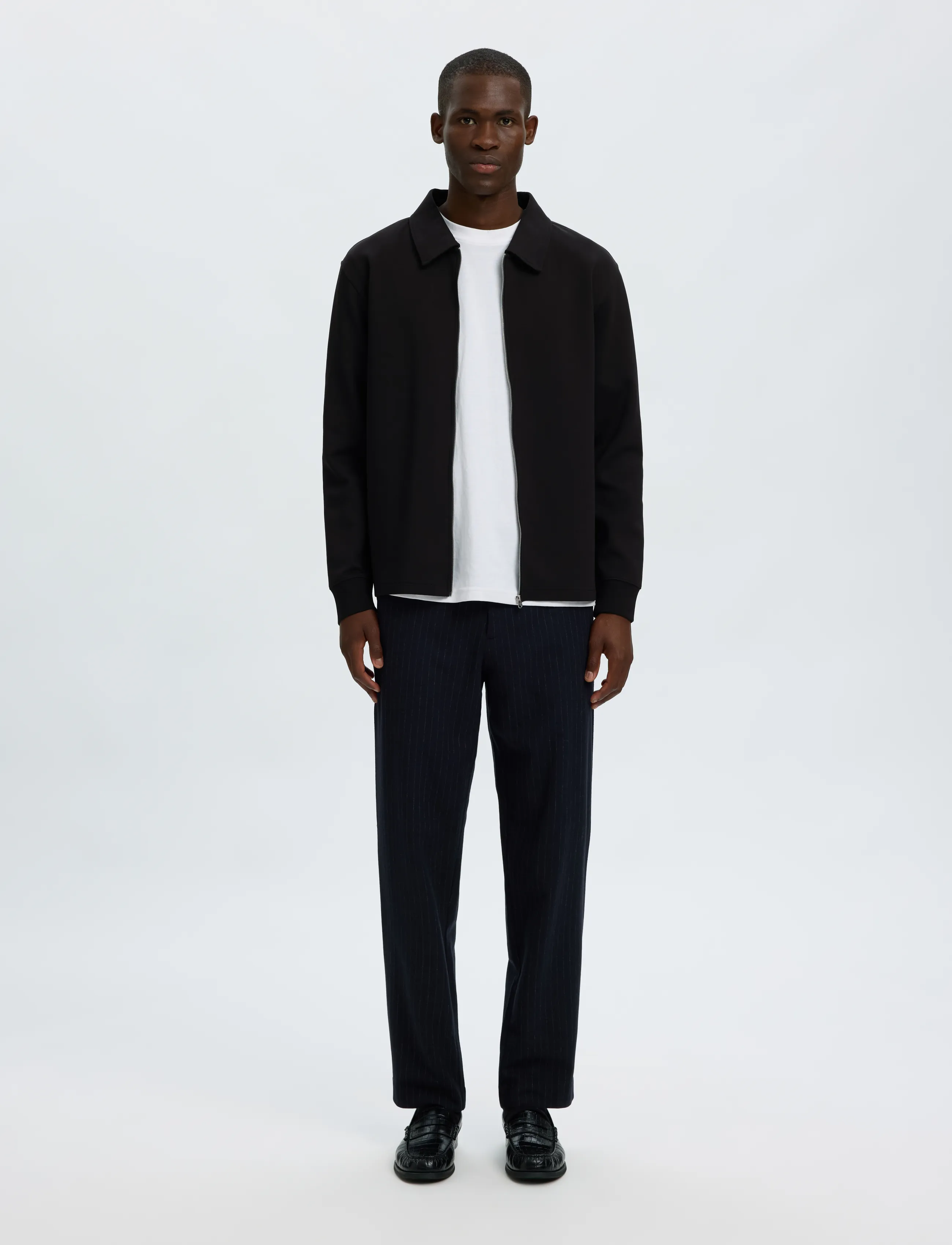Selected - SLMTOM SOFT FULL ZIP SWEAT NOOS - black - 3