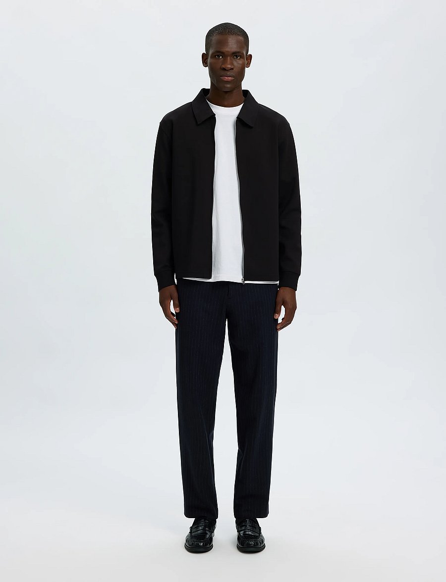 Selected - SLMTOM SOFT FULL ZIP SWEAT NOOS - black - 3