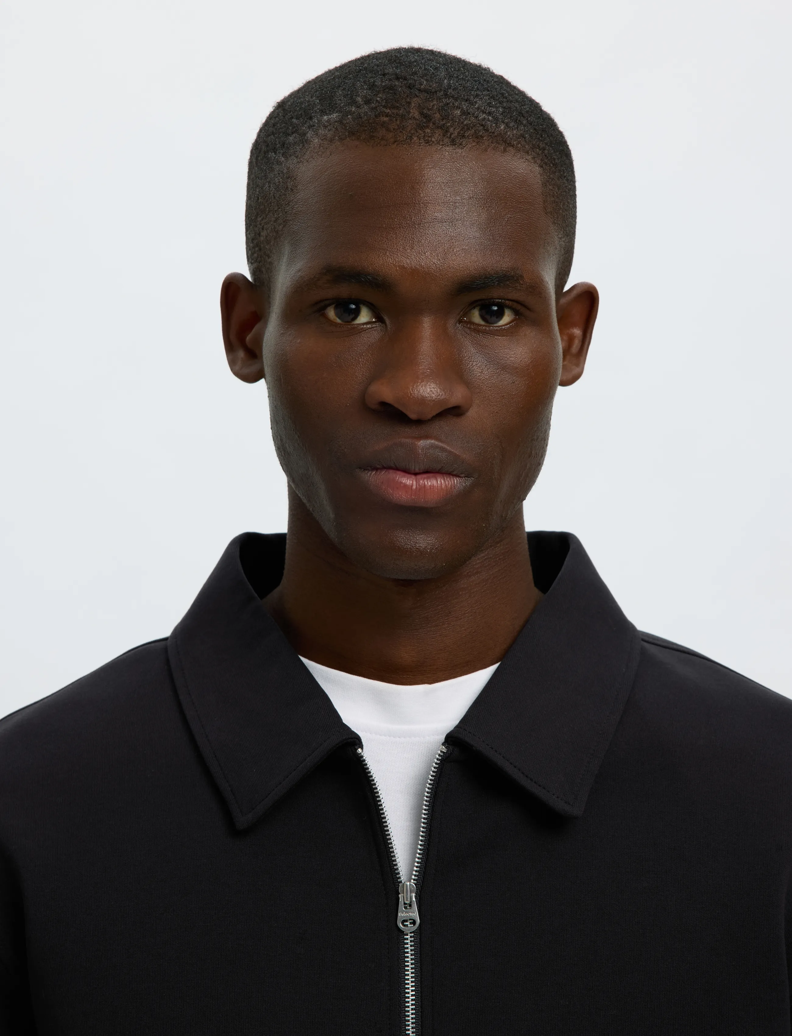 Selected - SLMTOM SOFT FULL ZIP SWEAT NOOS - black - 4