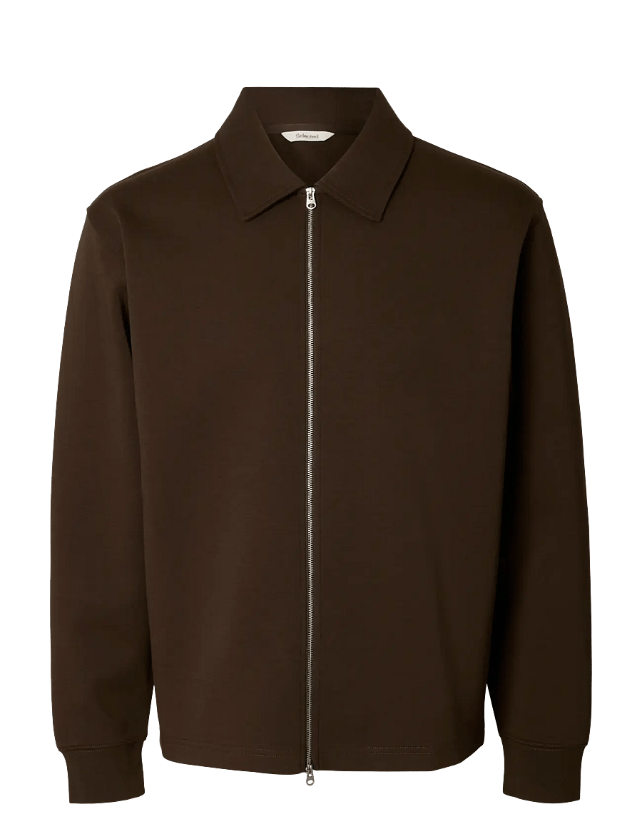 Selected - SLMTOM SOFT FULL ZIP SWEAT NOOS - shop efter anledning - delicioso - 1