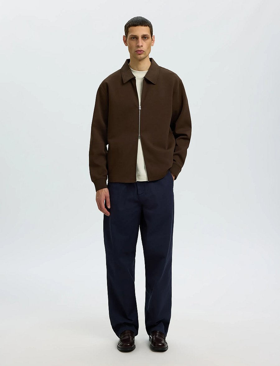 Selected - SLMTOM SOFT FULL ZIP SWEAT NOOS - shop efter anledning - delicioso - 3
