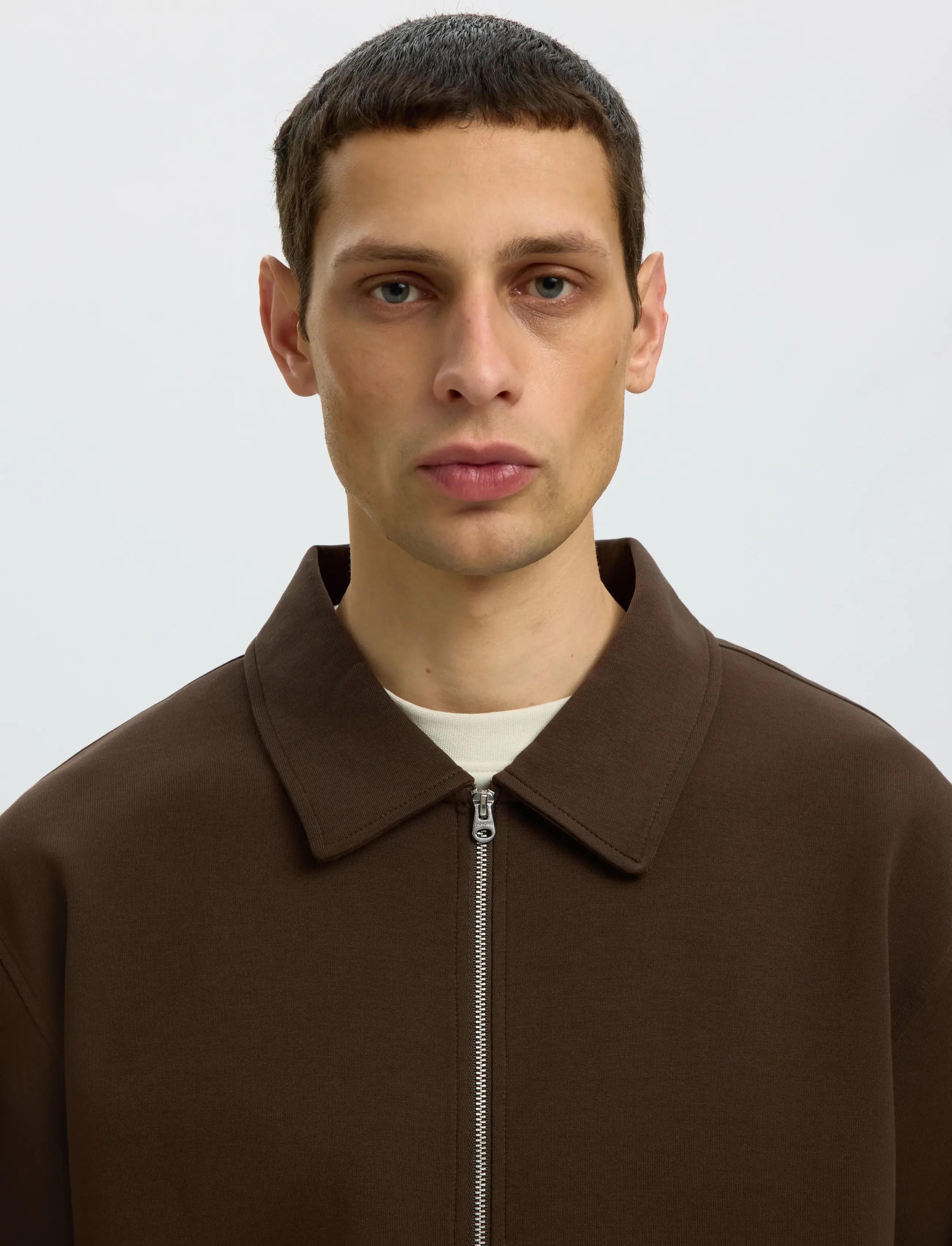 Selected - SLMTOM SOFT FULL ZIP SWEAT NOOS - shop by occasion - delicioso - 4