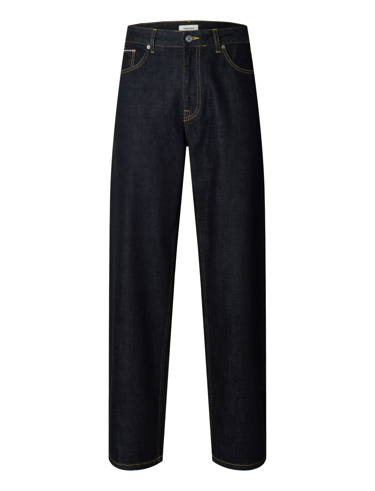 Selected SLM220-LOOSE BEN SELVEDGE 804 DB JEANS - Jeans - DARK BLUE DENIM / navy
