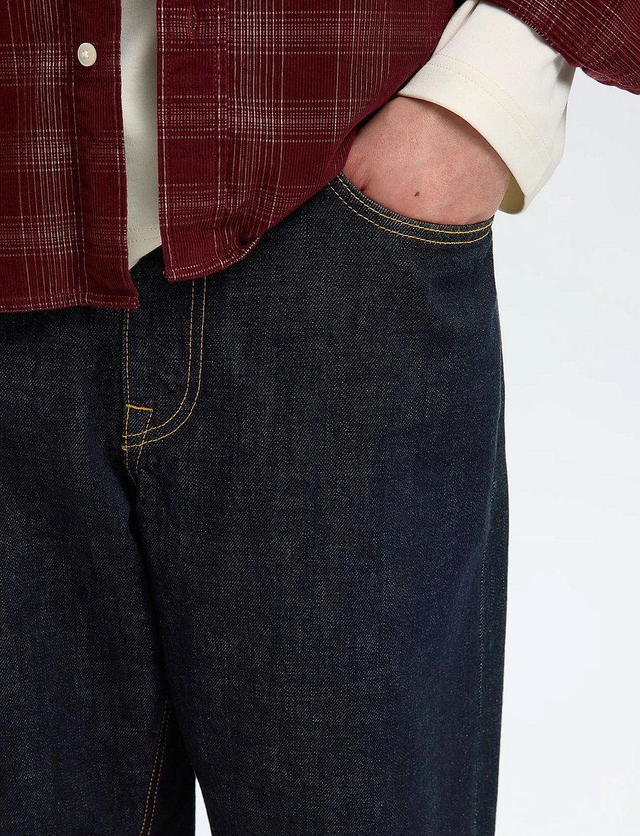 Selected - SLM220-LOOSE BEN SELVEDGE 804 DB JEANS - dark blue denim - 4