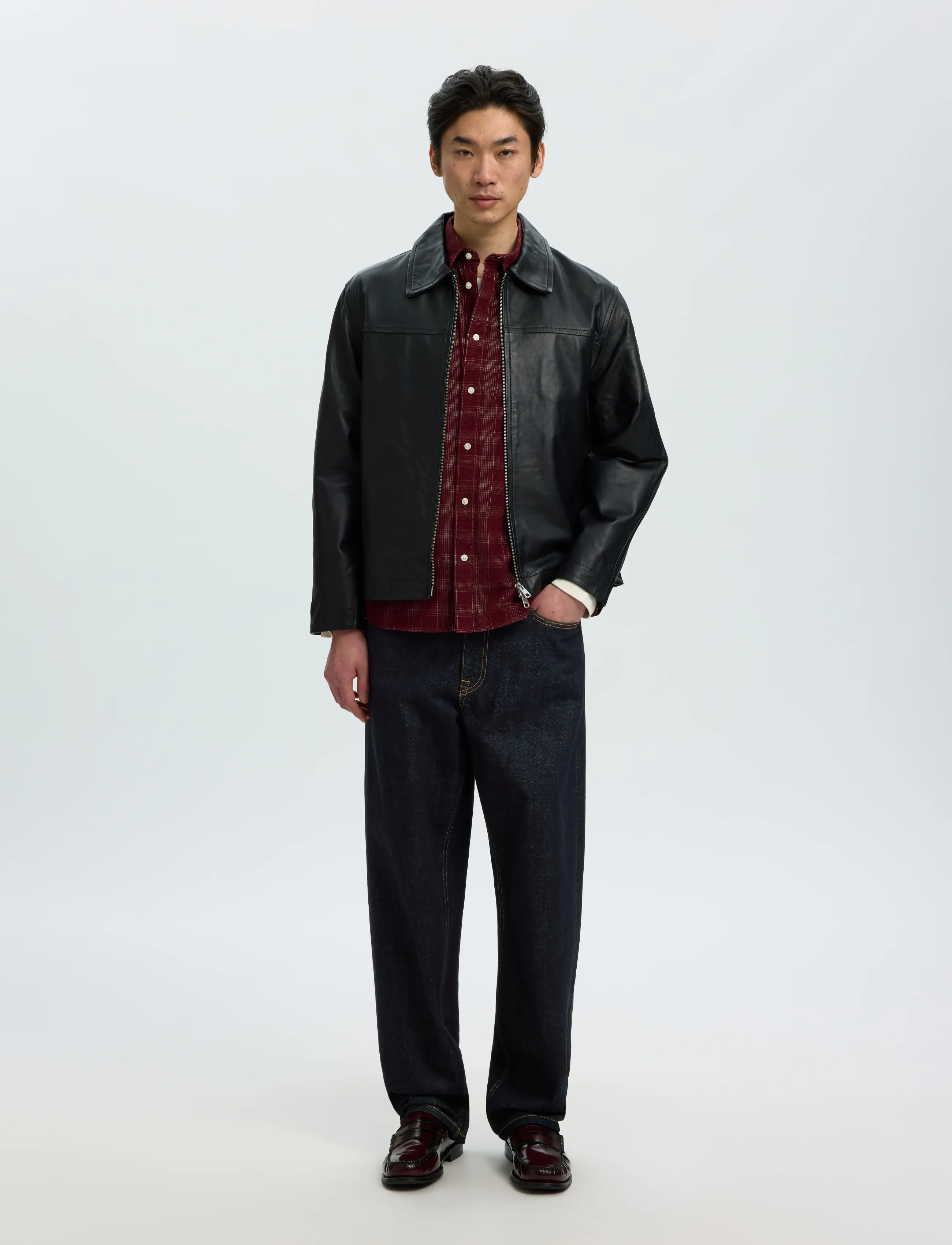 Selected - SLM220-LOOSE BEN SELVEDGE 804 DB JEANS - dark blue denim - 5